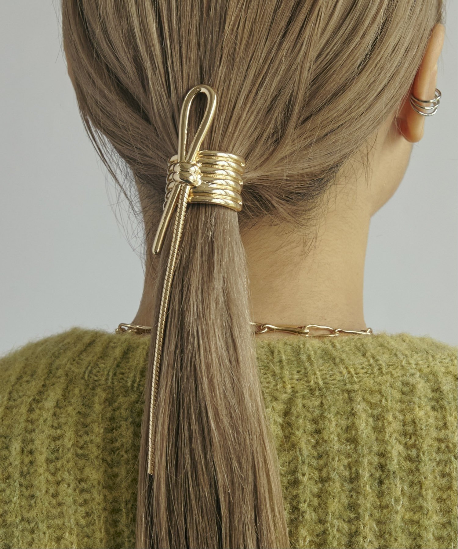 GOLDY メタル ノット ヘアカフ ゴールディ ヘアアクセサリー