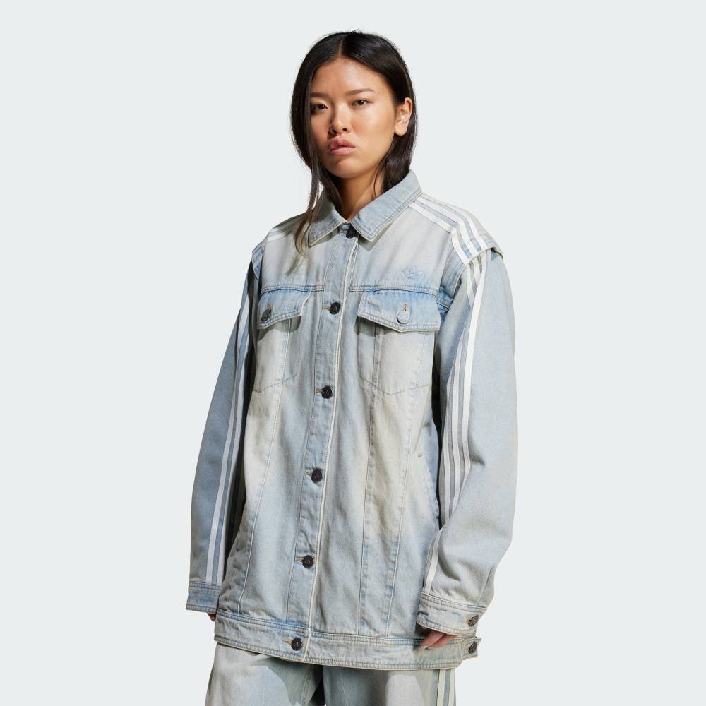 adidas ブラックデニム ジャケット アディダス Adilenium シーズン 2 モトデニムジャケット