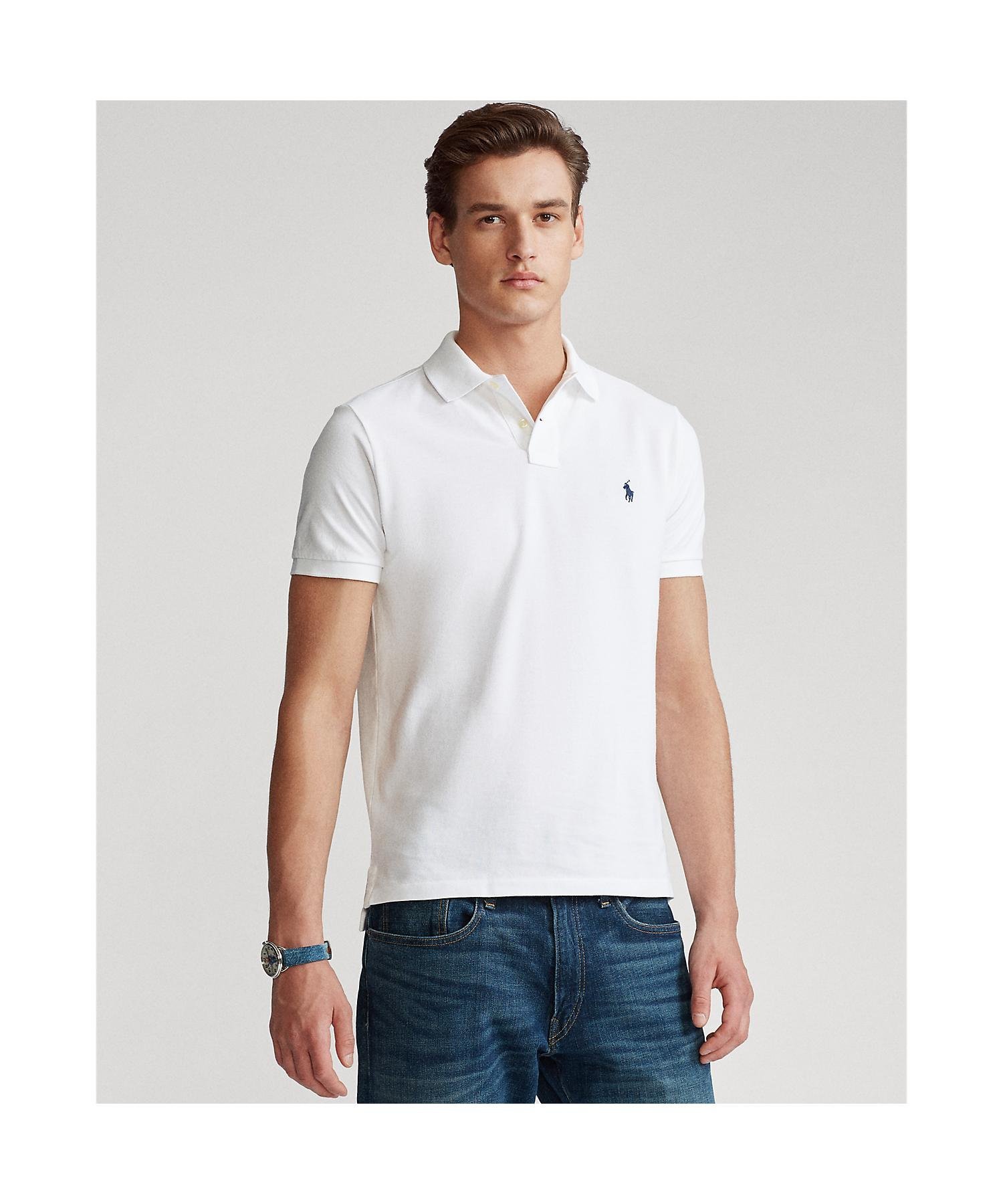 楽天市場】POLO RALPH LAUREN カスタム スリム フィット メッシュ ポロ