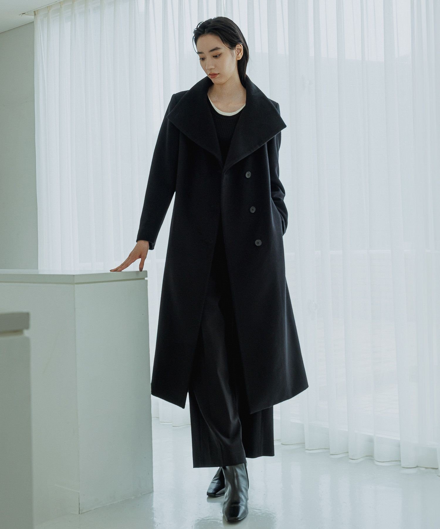 楽天市場】＜Steven Alan＞ウール カシミヤ テント ロング コート