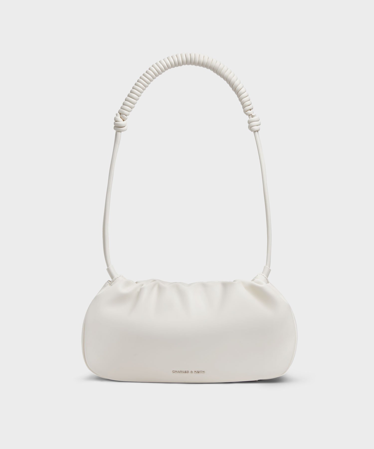 CHARLES & KEITH Lorelai ローレライ ルーシュドノットストラップショルダーバッグ チャールズアンドキース バッグ ショルダーバッグ【送料無料】画像