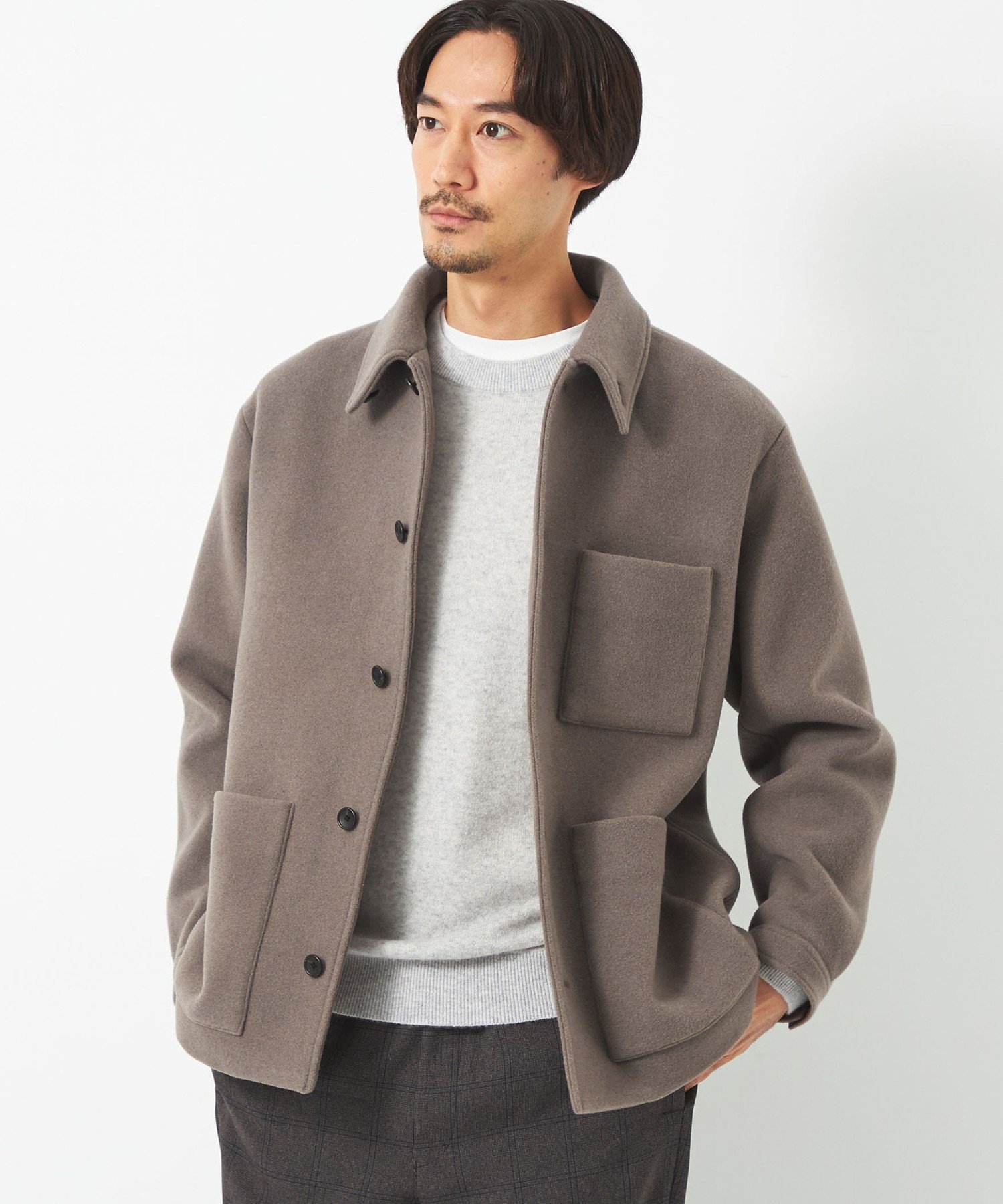 UNITED ARROWS green label relaxing SENTDALE WOOL カバーオール 