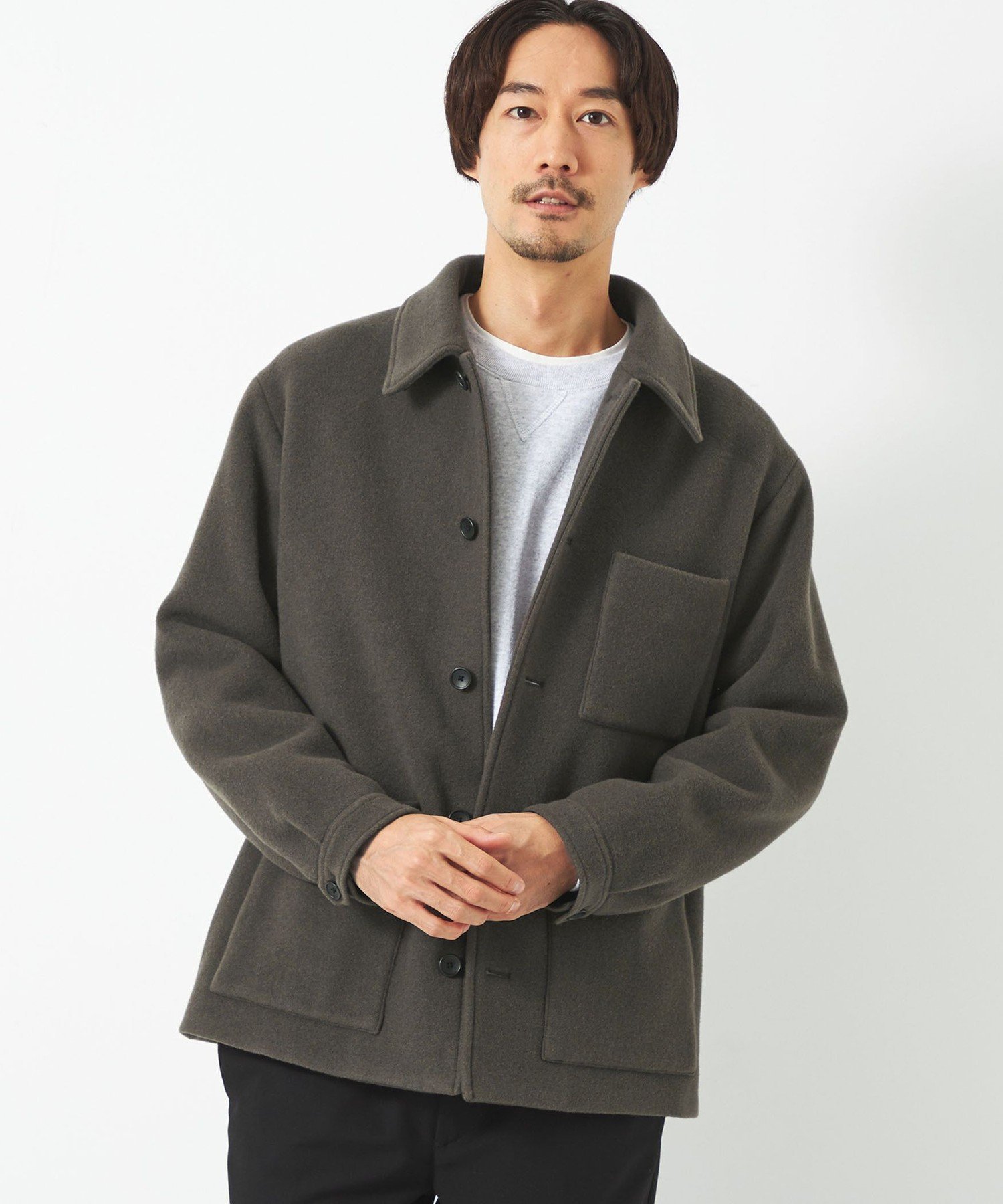 UNITED ARROWS green label relaxing SENTDALE WOOL カバーオール 