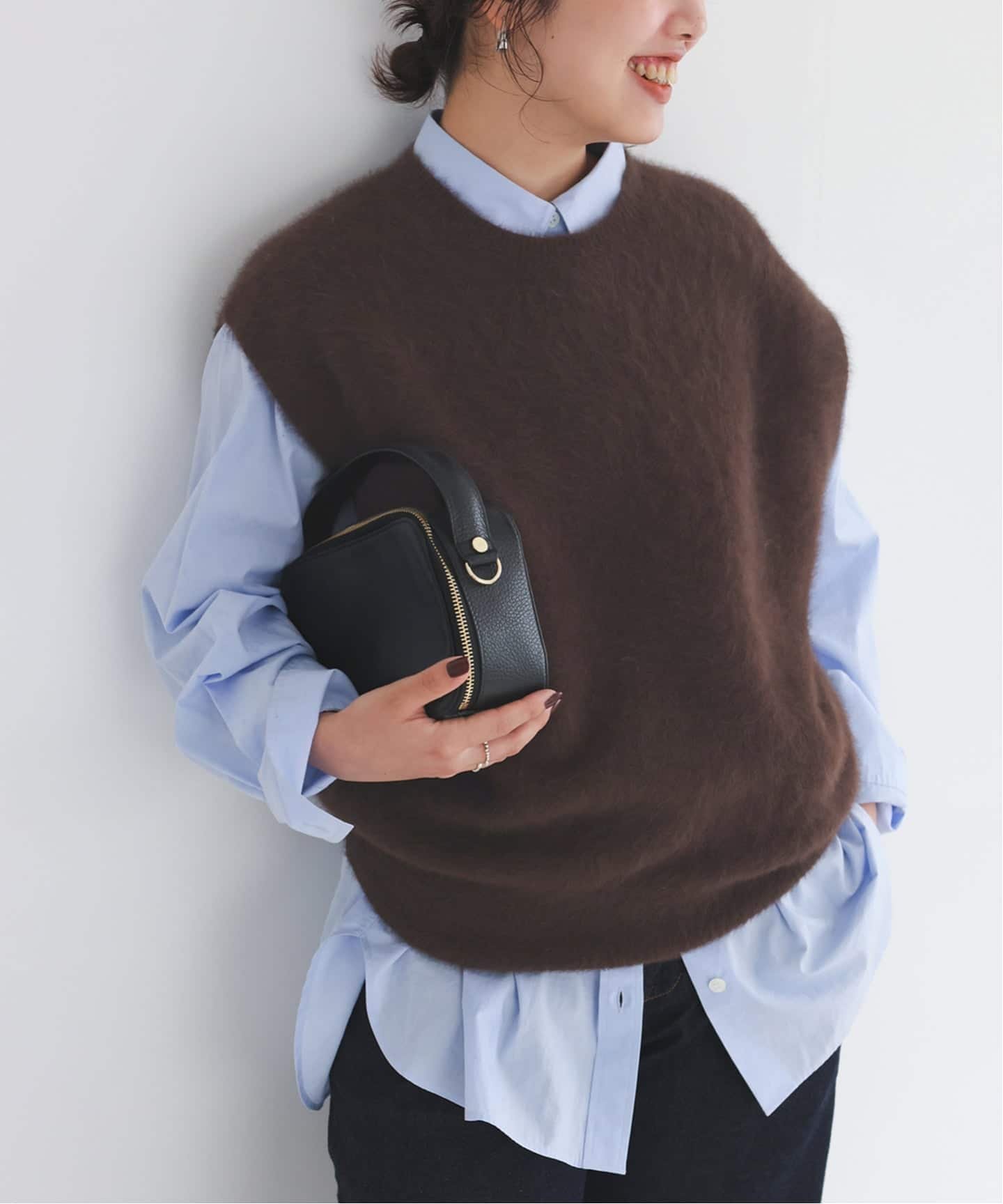 conte ユナイテッドアローズ　ベスト　ジレ conte＞ベルテッド ジレ