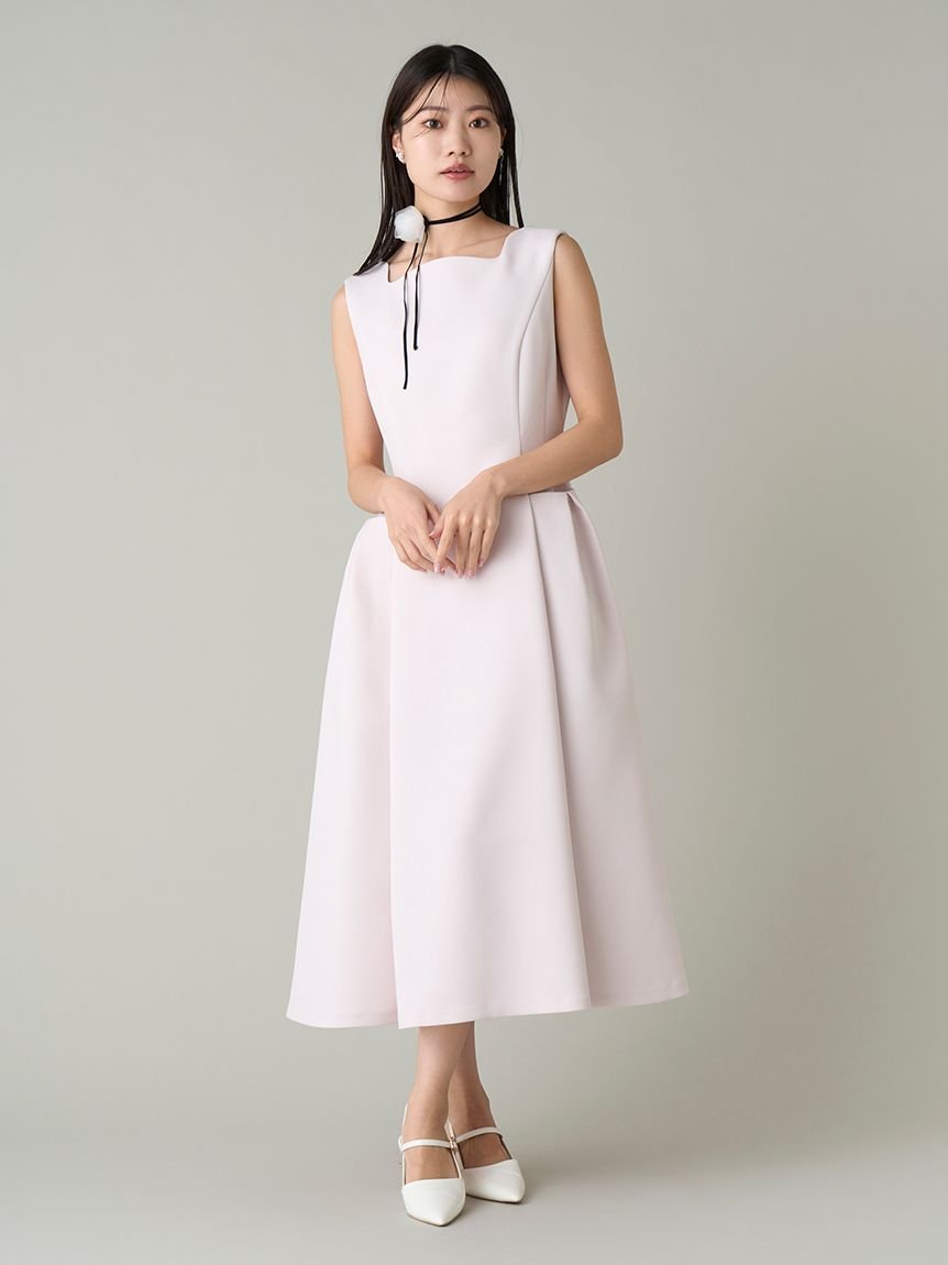 SALE／30%OFF】CELFORD スカラネックフィット&フレアワンピース セル 