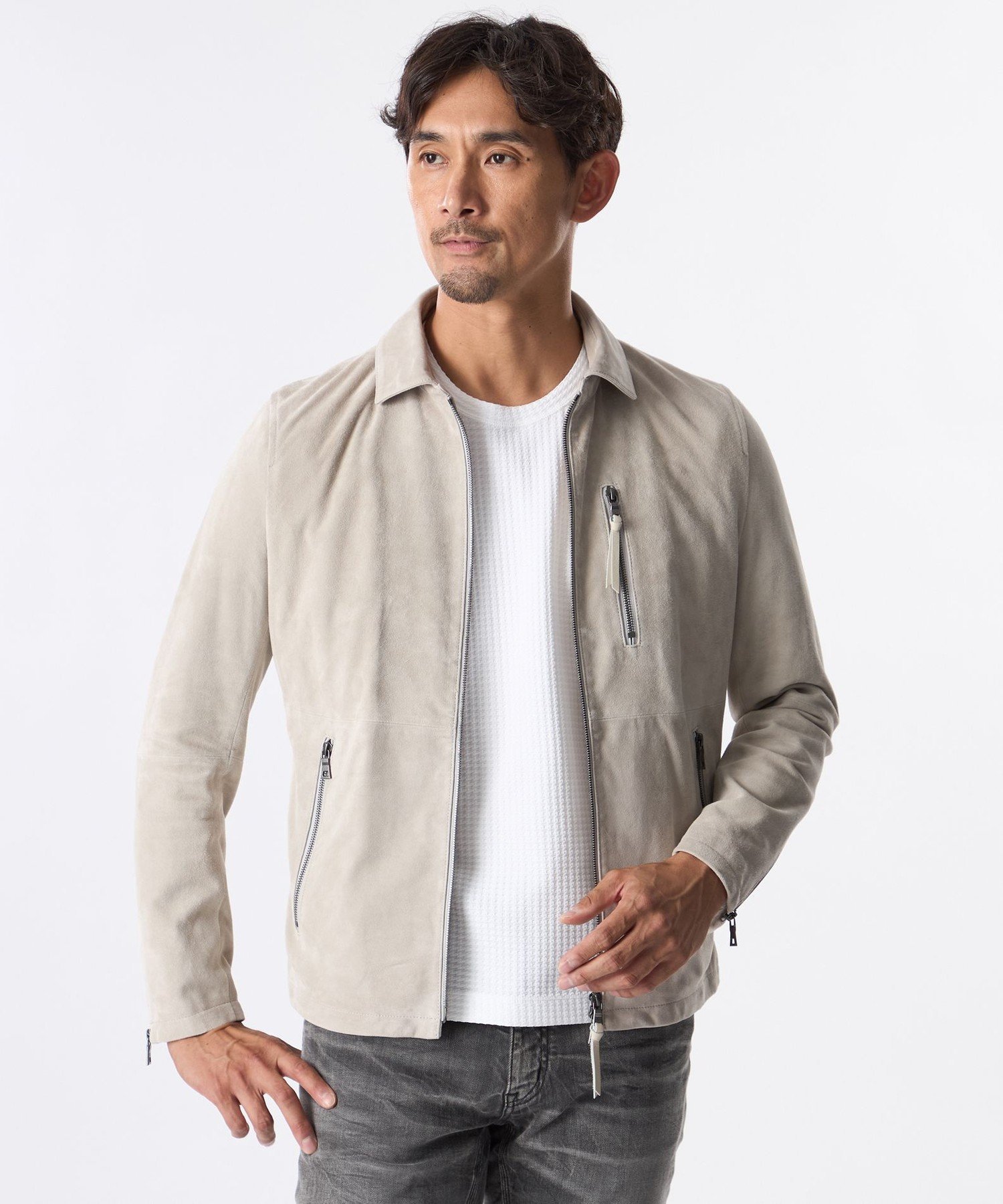 EPOCAブルゾン　40 新品！ EPOCA UOMO（エポカ ウォモ） ブルゾン アウター 高密度ポリエステル