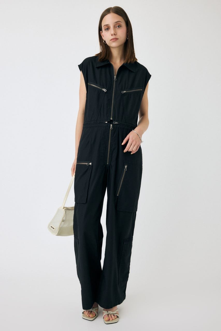 ブラックバイマウジー オールインワン BLACK BY MOUSSY（ブラックバイマウジー）の「rib knit all in