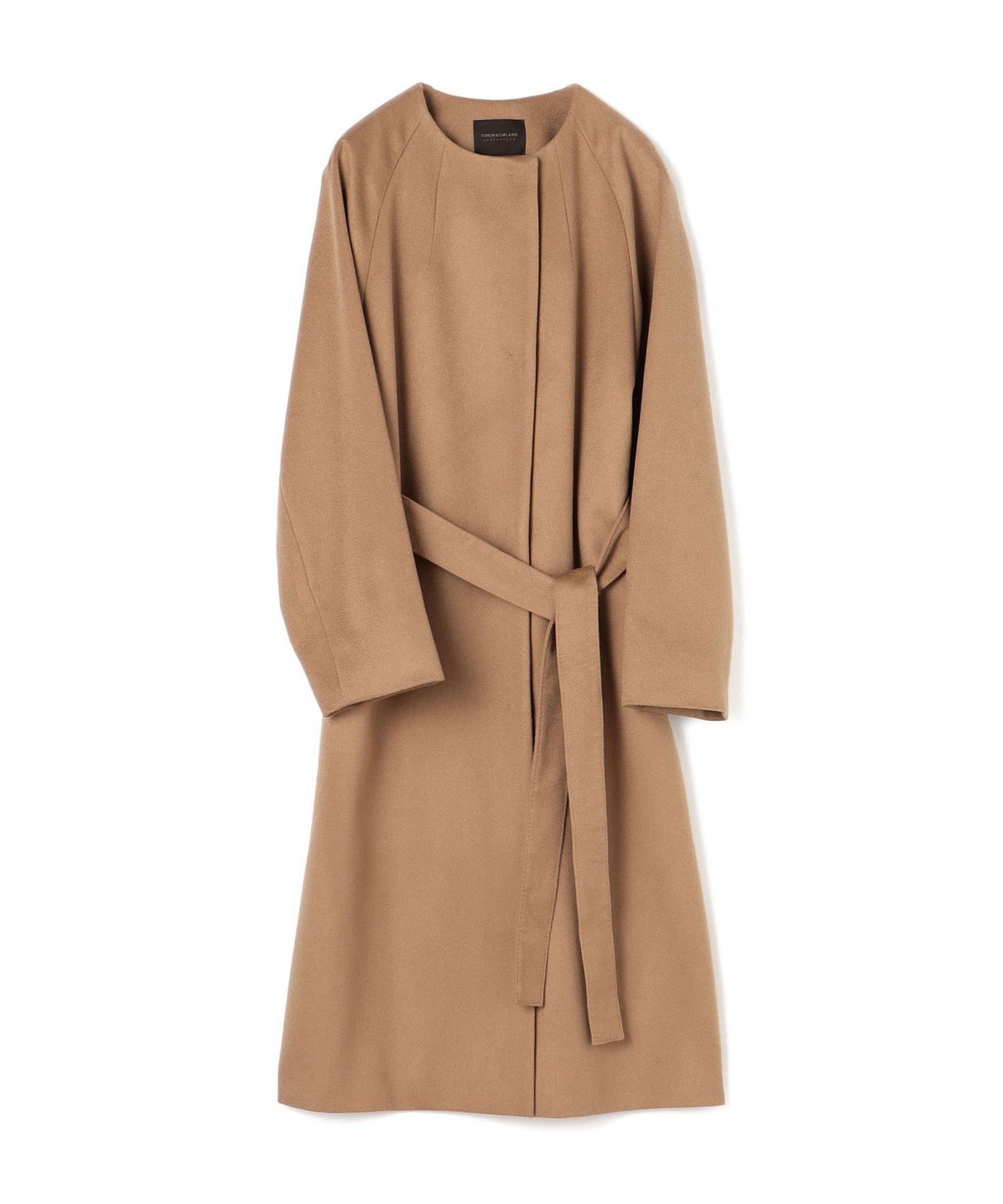 楽天市場】ピュアカシミヤ ノーカラーコート TOMORROWLAND collection