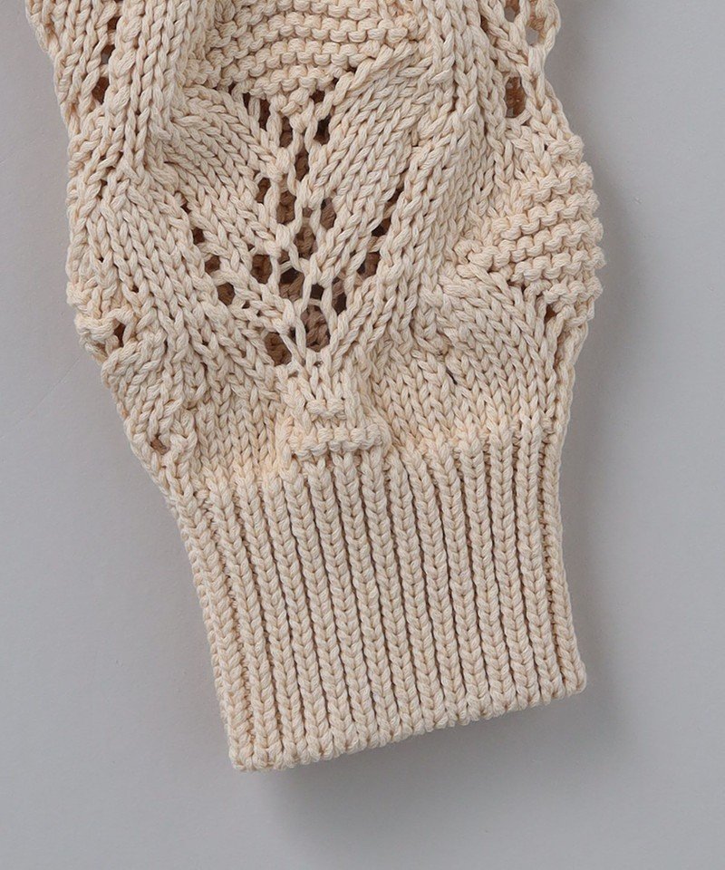 6(ROKU) ＜6(ROKU)＞LILY YARN SUKASHI CARDIGAN/カーディガン 