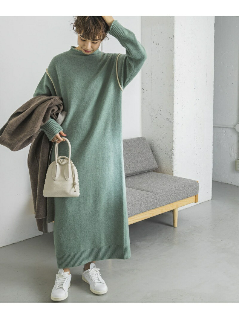 SALE／40%OFF】URBAN RESEARCH 配色ラインロングニットワンピース  
