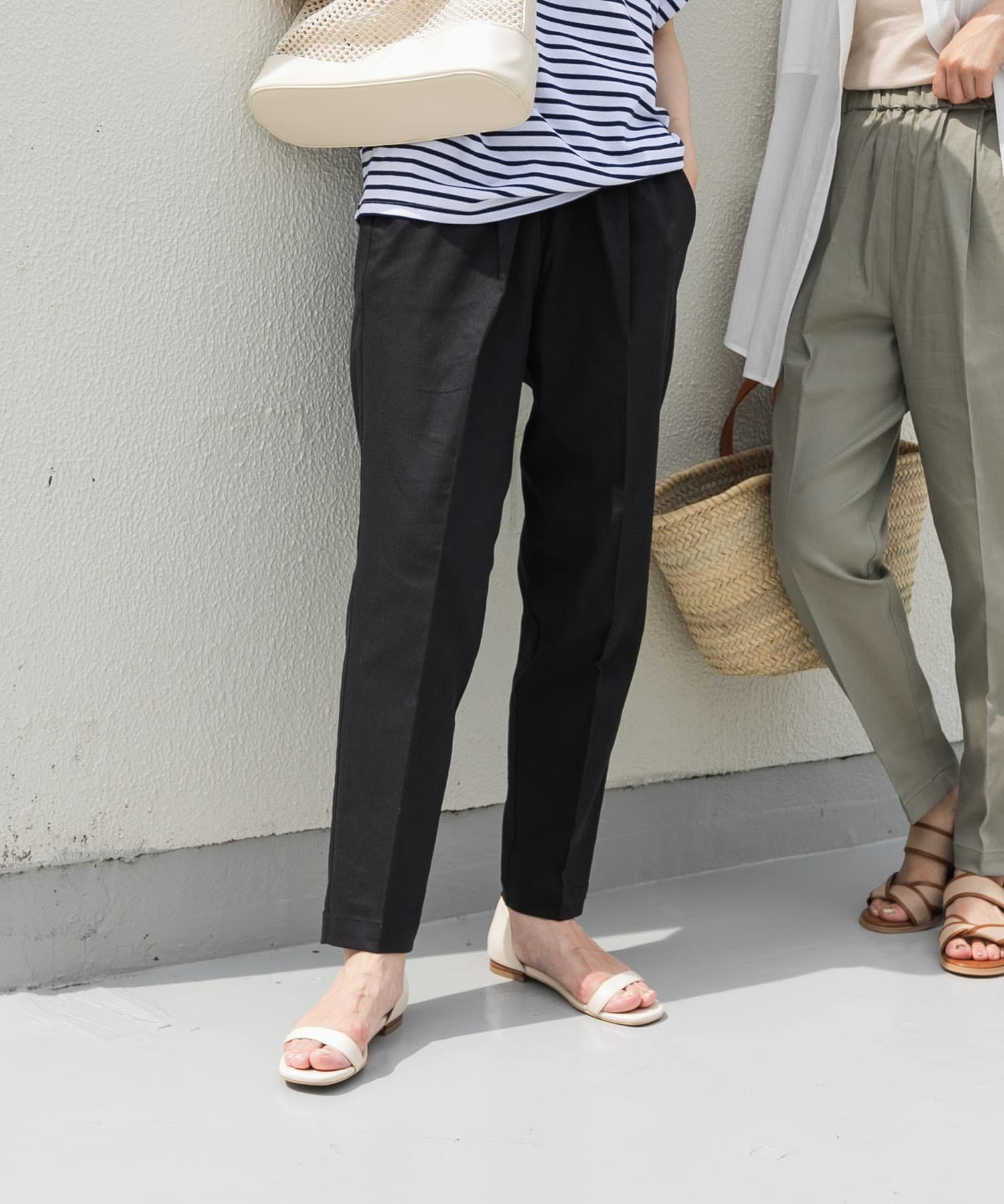 新品◎アーバンリサーチドアーズ◎リネン混イージーパンツ// GREIGE セール】リネン混イージーパンツ（その他パンツ）｜URBAN