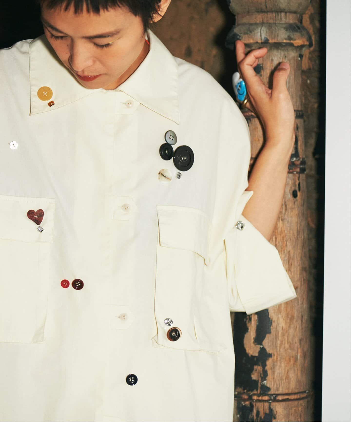 SHIPS for women / シップスウィメン 【SHIPS別注】WHITE FIELD: エンブロイダリー シャツ セール】【SHIPS別注】WHITE FIELD: エンブロイダリー シャツ