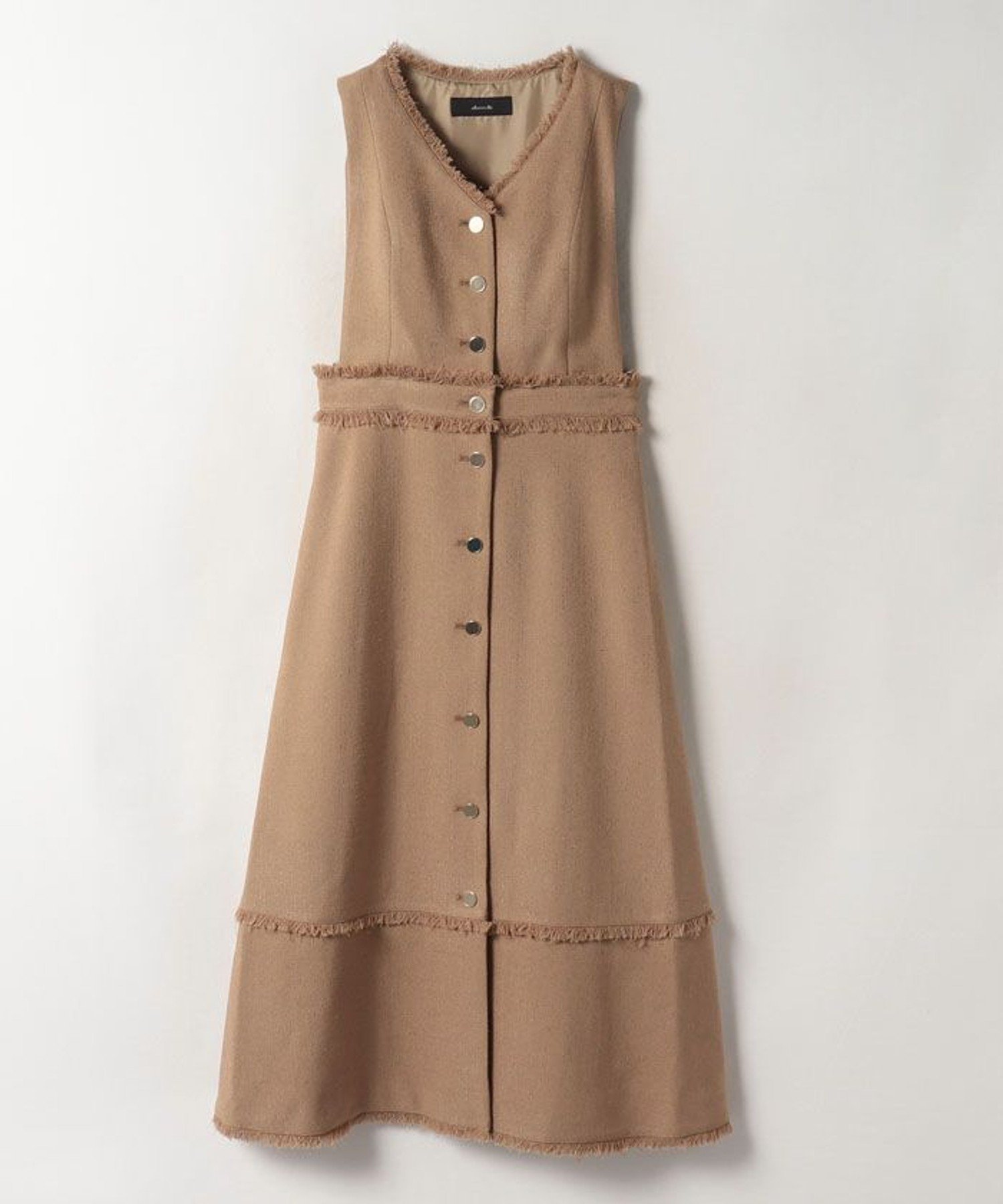 SALE／30%OFF】allureville ノンウールツイードフリンジフレア 