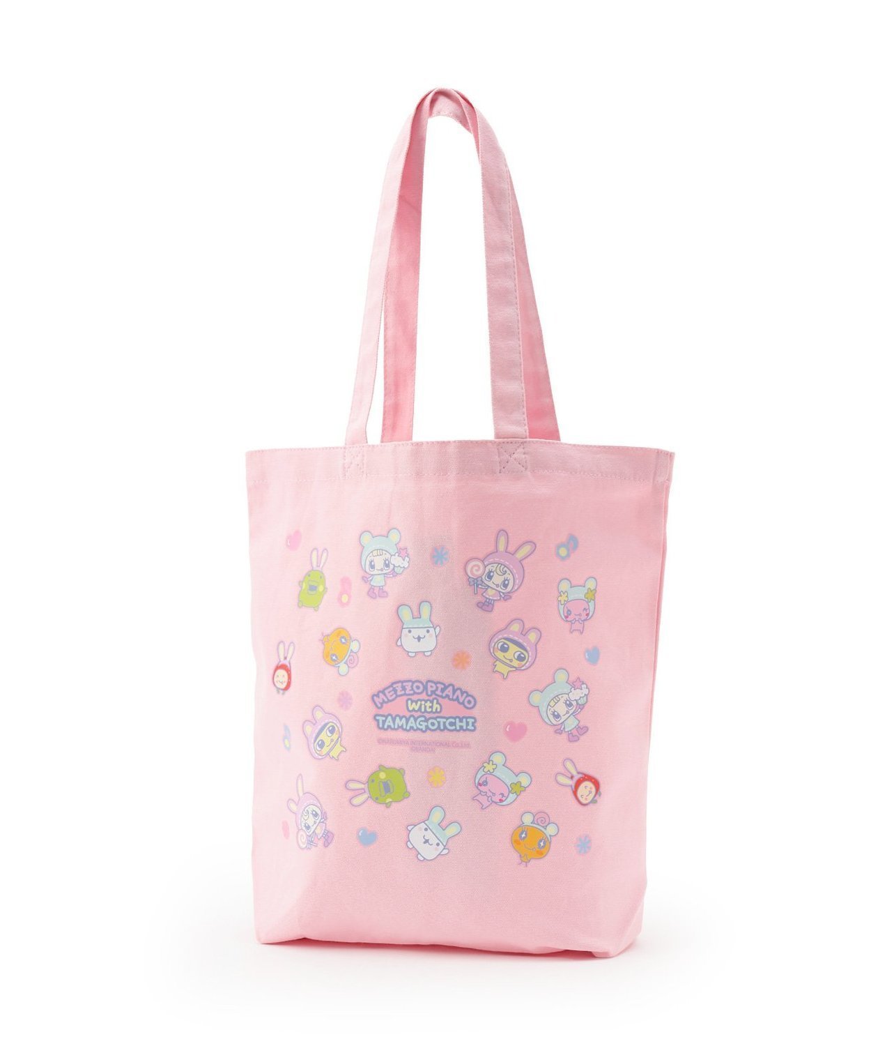 ナルミヤキャラクターズ MEZZO PIANO×TAMAGOTCHIトートバッグ ナルミヤオンライン バッグ トートバッグ ピンク【送料無料】画像