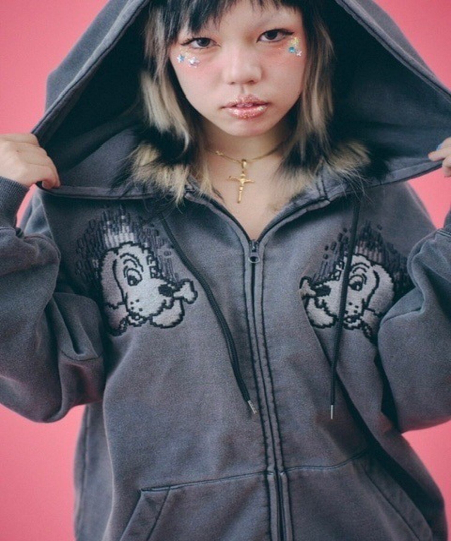 ガルフィー　ガリノハーツＺＩＰパーカー GALFY パーカー GA×GALFY-ガリノハーツZIPパーカー メンズ