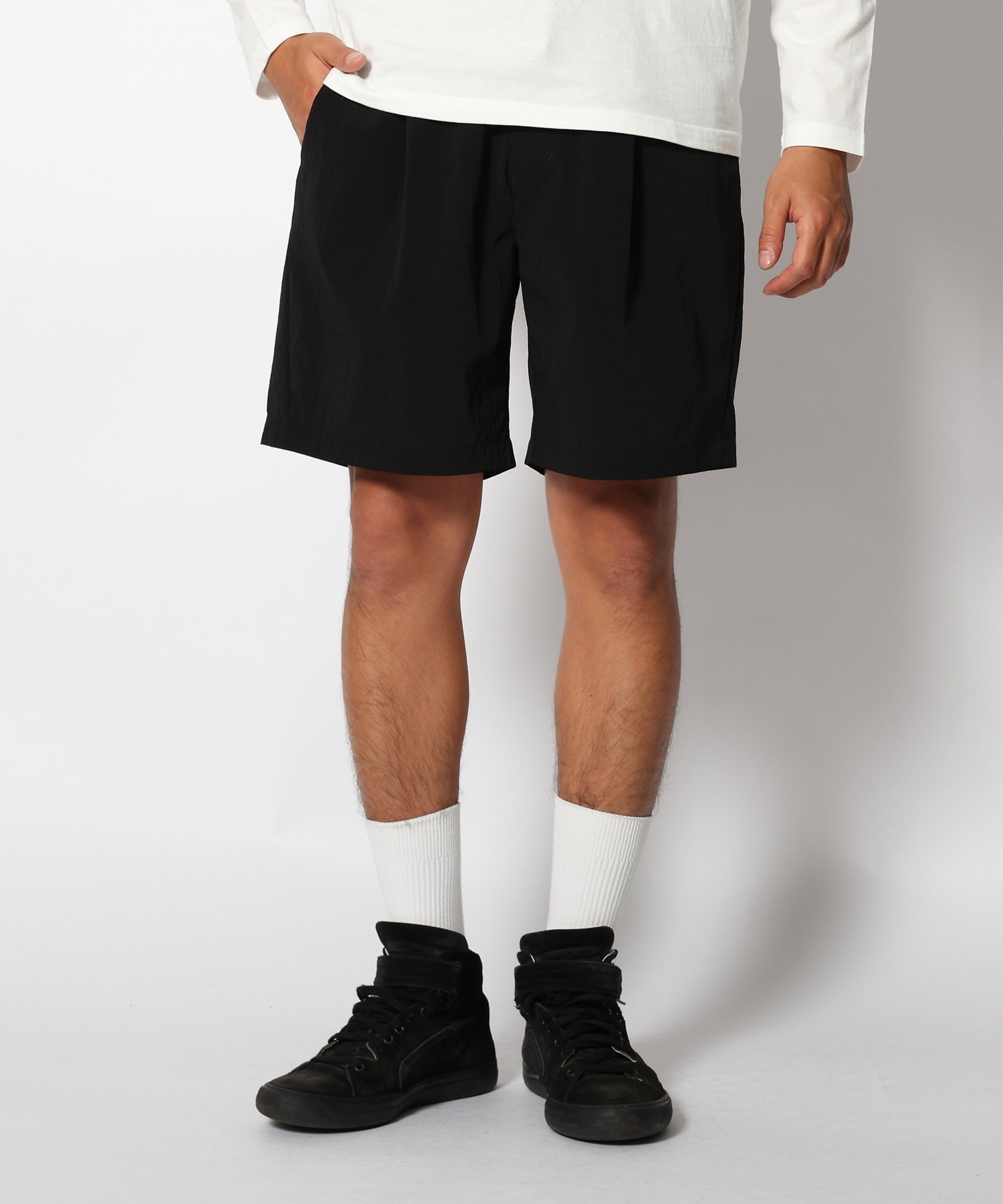  peak ショートパンツ 黒 レディースサイズ2(M相当)スノーピーク Nylon Tussah 2Way Shorts M BLACK(PA-25SU00703019) | ショート