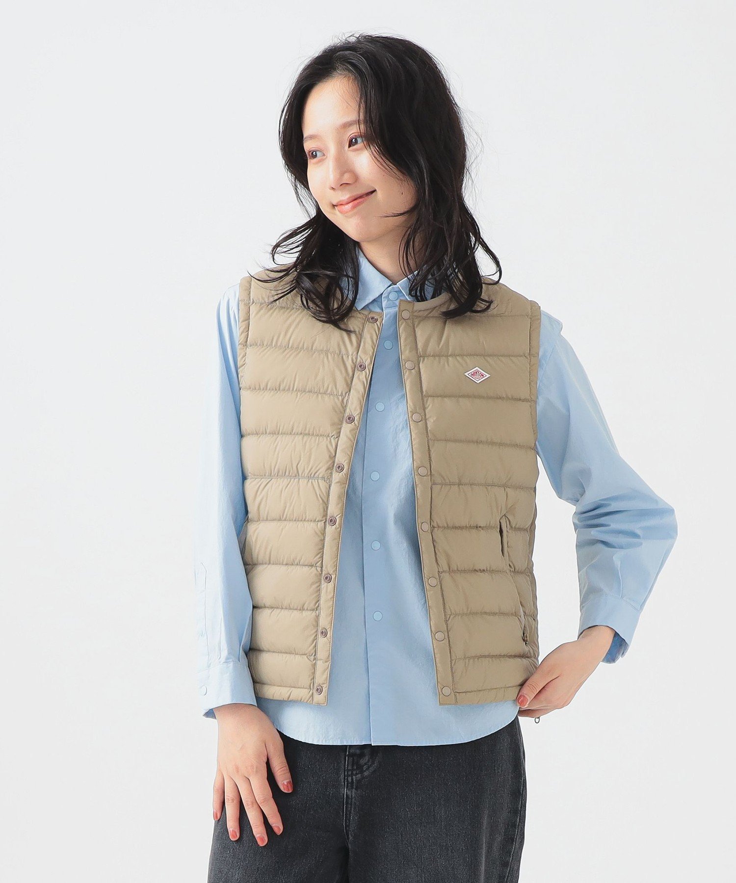 楽天市場】DANTON WOMEN'S CREWNECK INNER DOWN VEST #DT-A0002 RRT