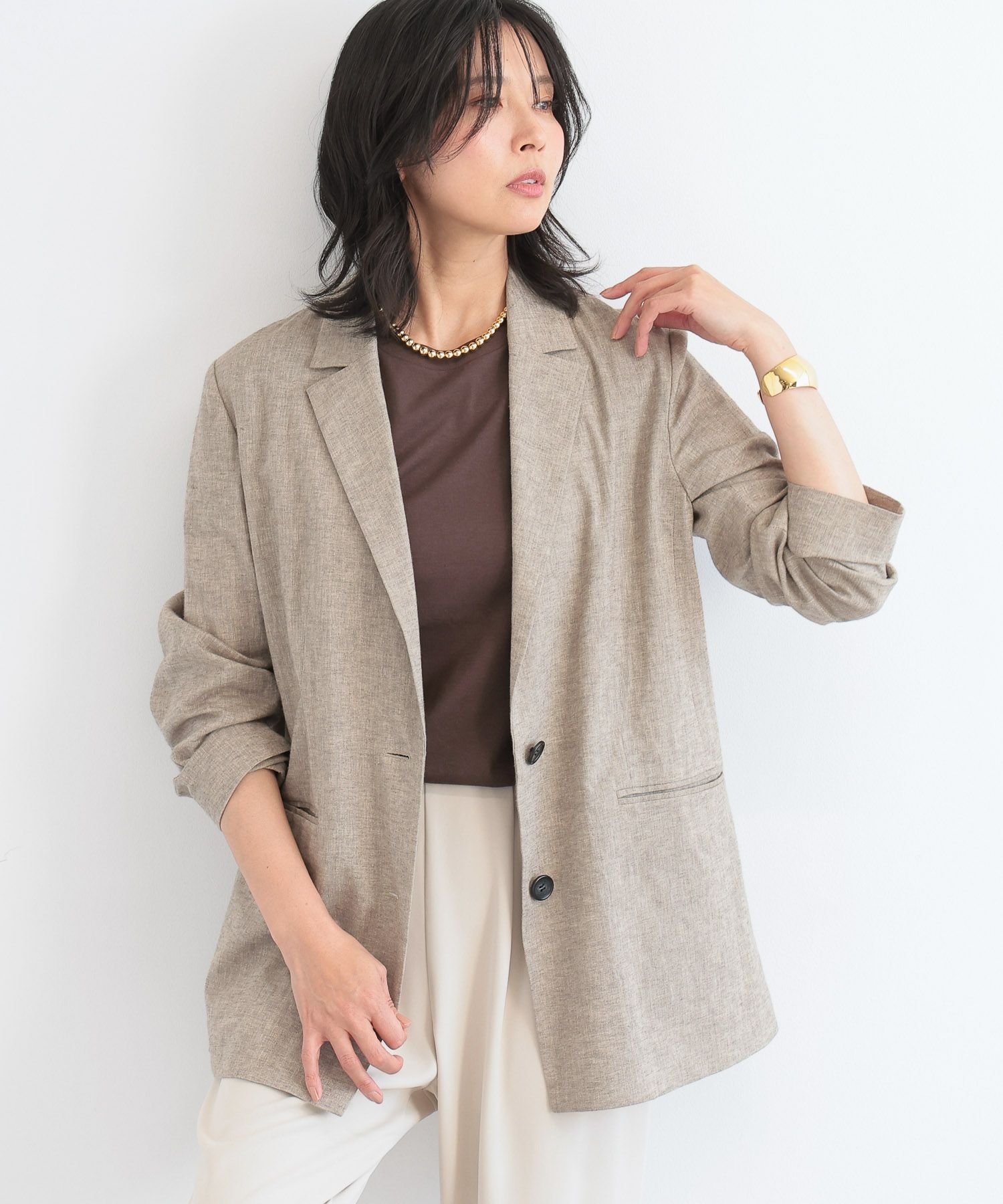 バンヤードストーム　COMFIT リネン　ジャケット　冷房対策　麻 sale バンヤードストーム COMFIT リネン ジャケット 冷房対策 麻 sale