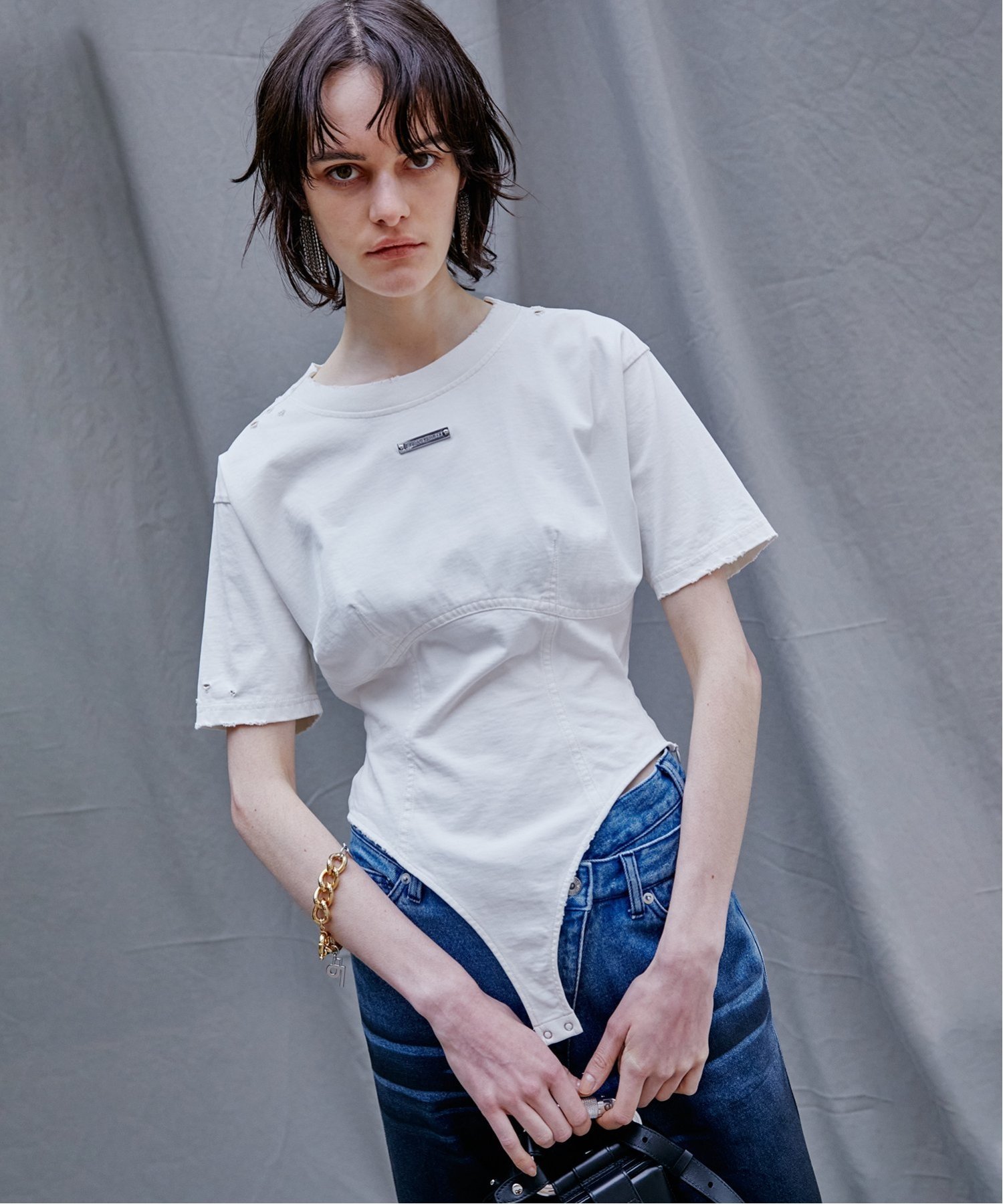 SALE／30%OFF】PRANK PROJECT クラッシュボディスーツ / Crash
