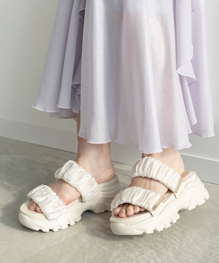 楽天市場】【22.5cm〜25.5cm】RANDA/ランダ/ギャザーベルトスポーツ