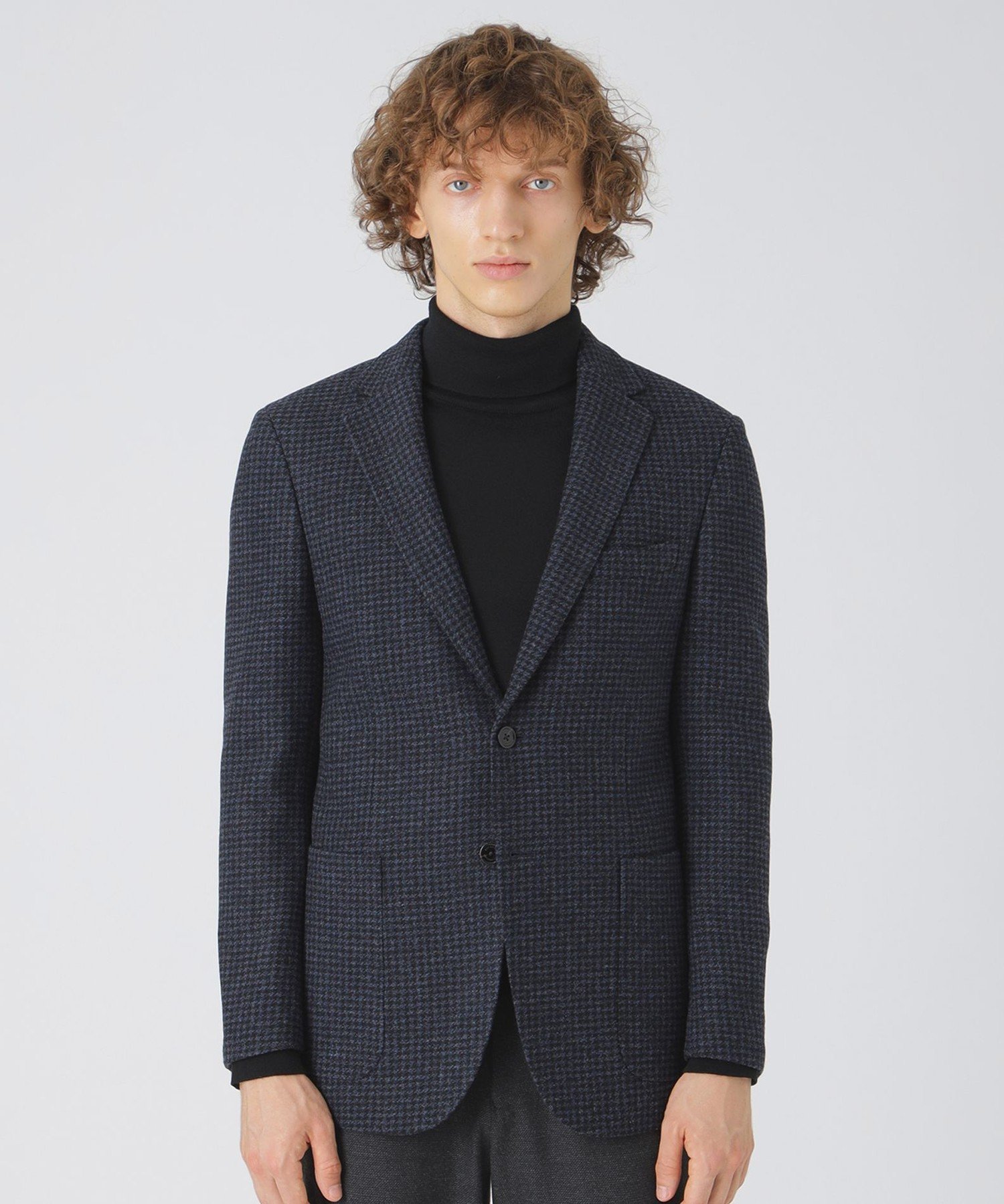 【美品】クレストブリッジ ブラックレーベル ジャケット ブレザー 紺 チェック 美品】クレストブリッジ ブラックレーベル ジャケット ブレザー