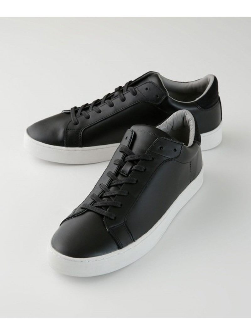 楽天市場 Sale 10 Off ダメリーノ レザースニーカー Nano Universe ナノユニバース シューズ スニーカー スリッポン ブラック ホワイト Rba E 送料無料 Rakuten Fashion Nano Universe