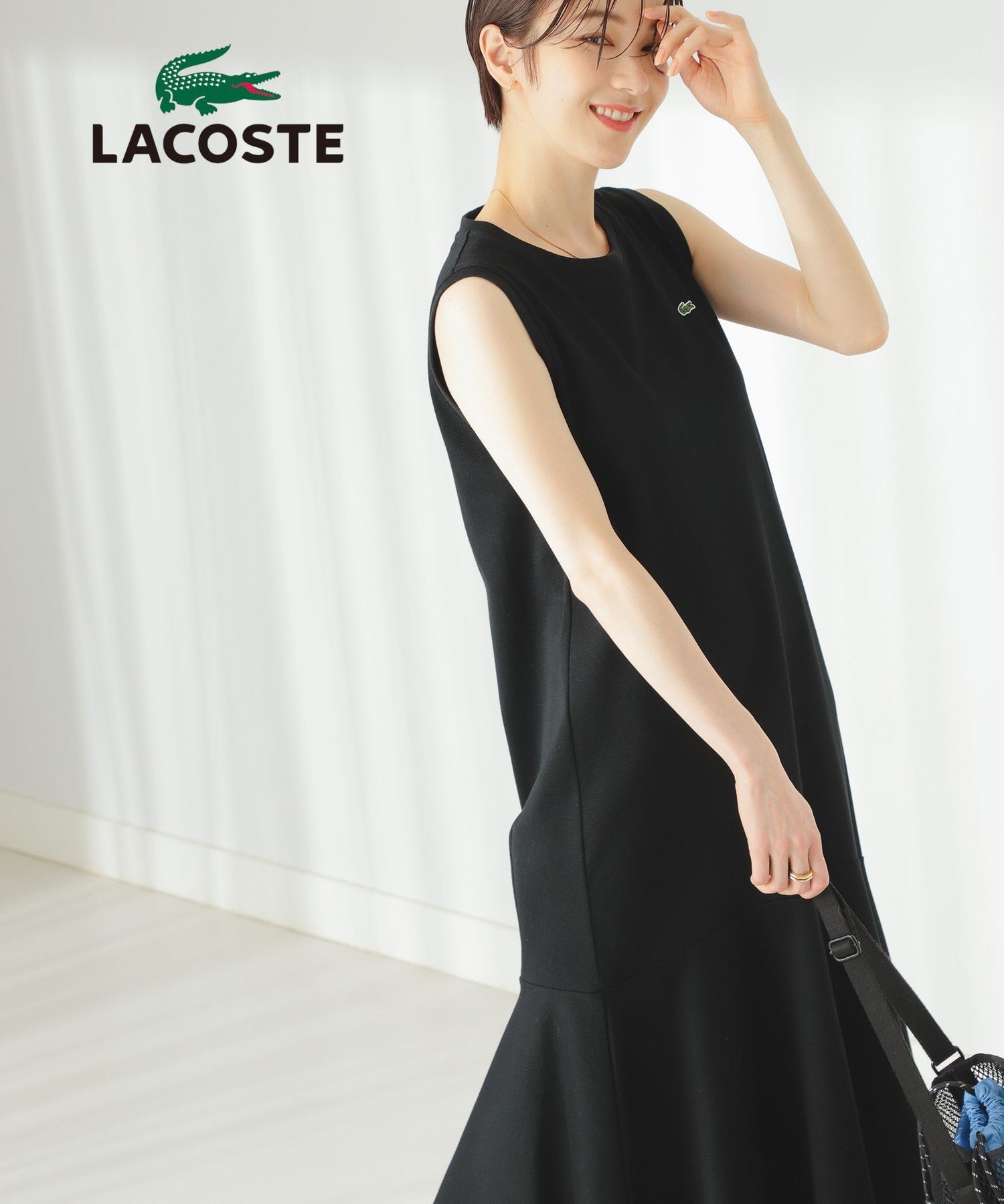 LACOSTE/BEAMS別注 カノコノースリーブワンピース　34 LACOSTE（ラコステ）の「LACOSTE for B:MING by BEAMS / 別注