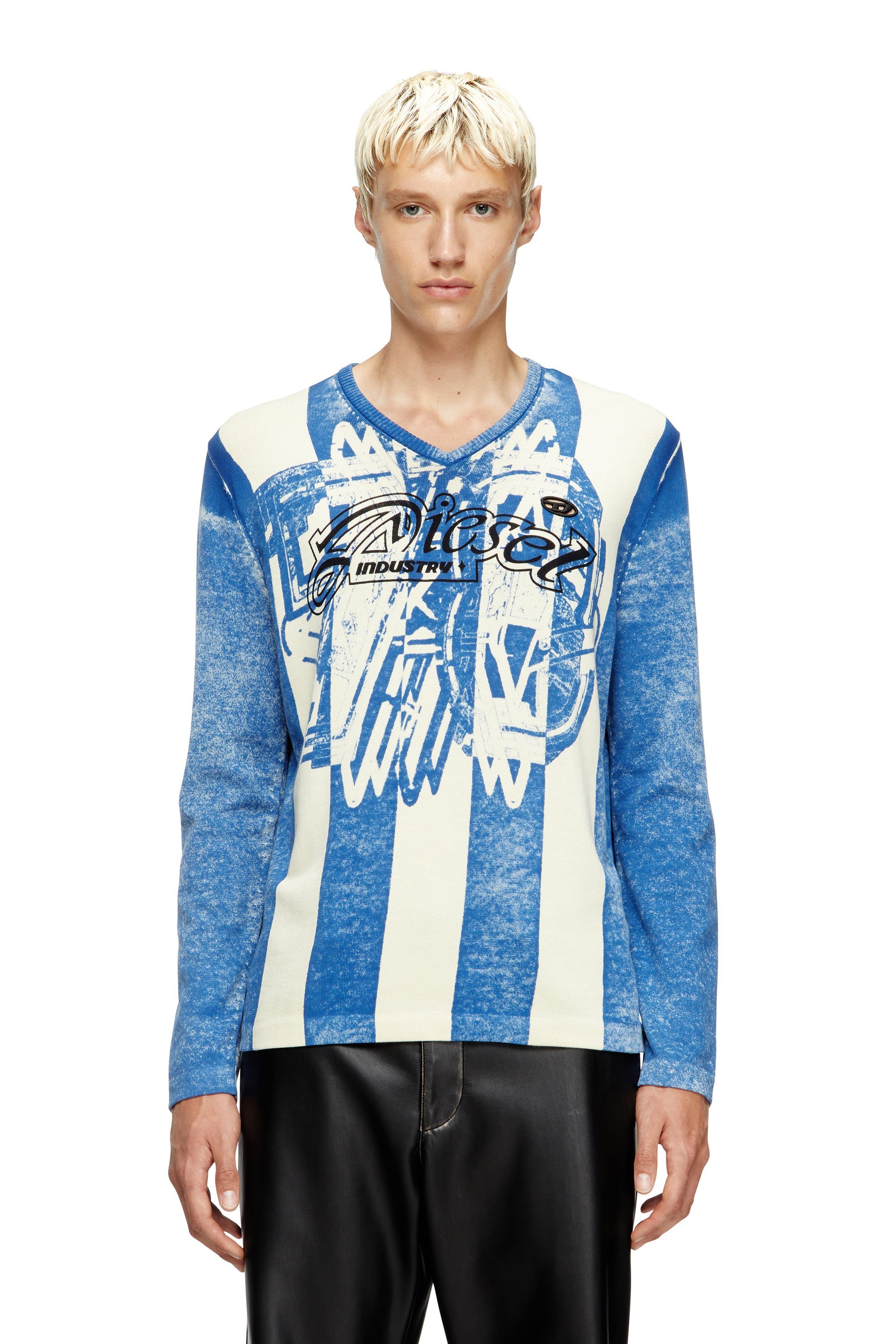 トップス DIESEL K-Brent-B / BLUE M DIESEL（ディーゼル）の「メンズ ニット K-BRENT-B（ニット