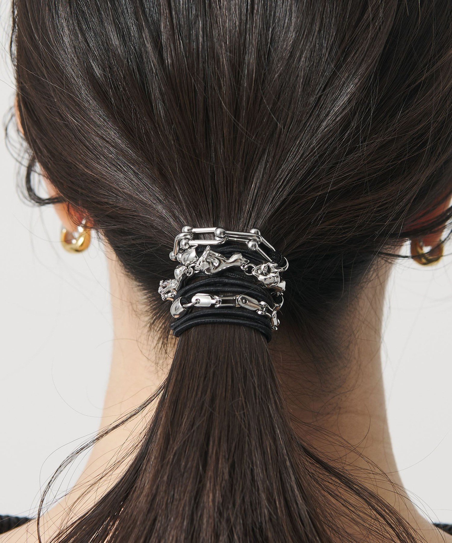 楽天市場】heyep(ヘイップ)/Link Chain Hair Ties - 3 Piece Set