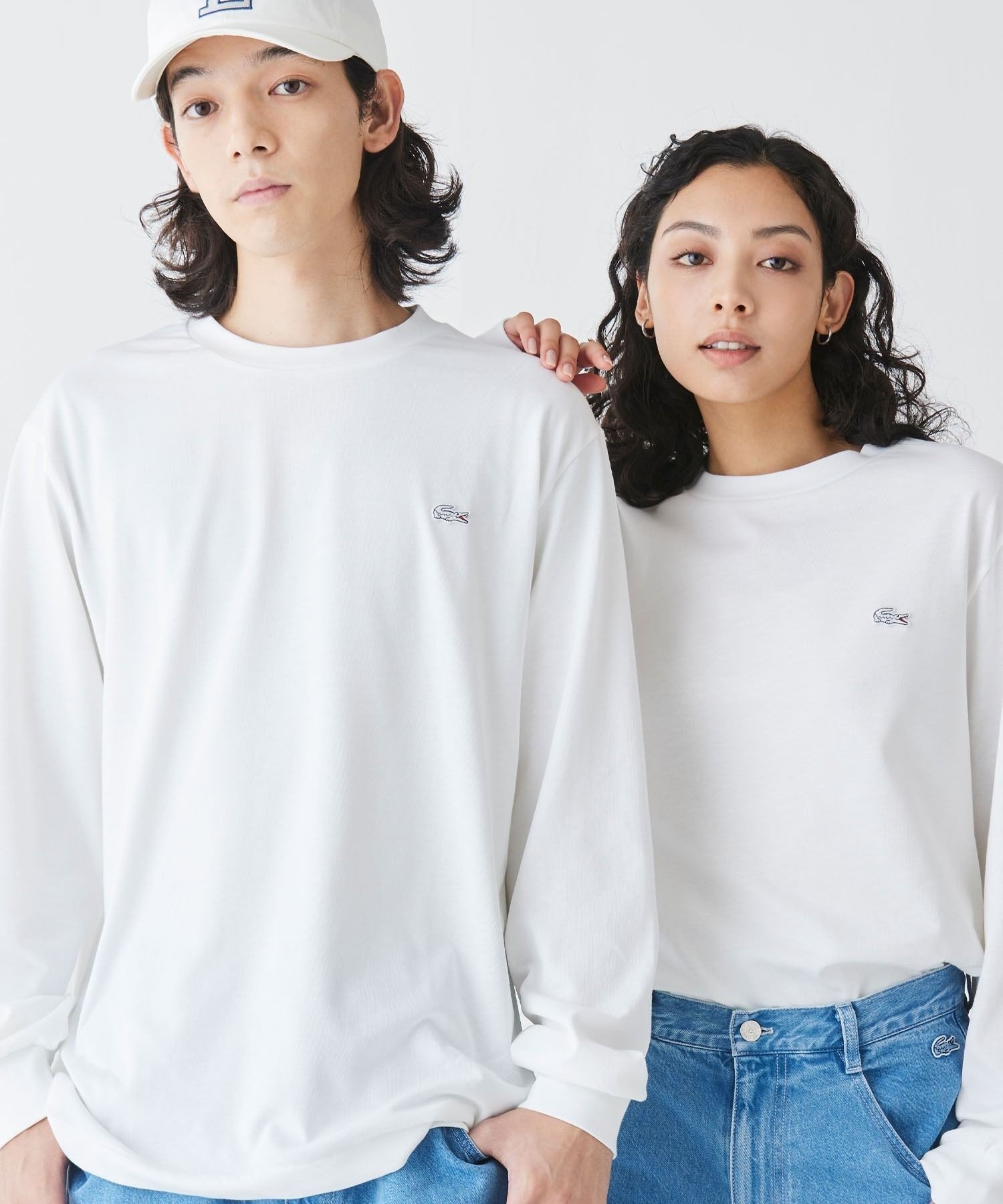 ラコステ　ベーシックロングスリーブTシャツ　2枚組　ブラック　ネイビー ラコステ LACOSTE ベーシックロングスリーブTシャツ （ブラック