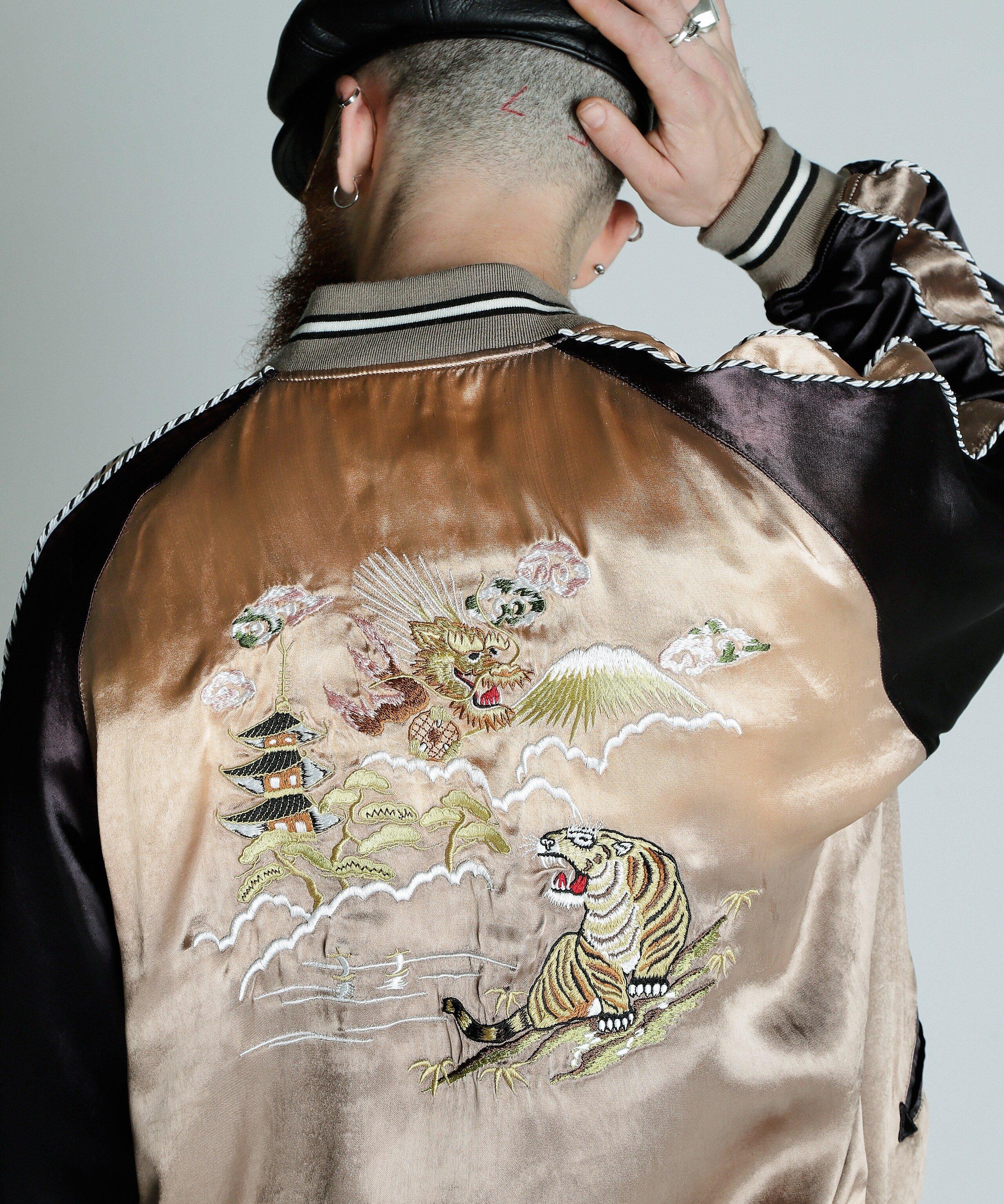 楽天市場】Schott SOUVENIR JACKET/スーベニアスカジャン 顔虎