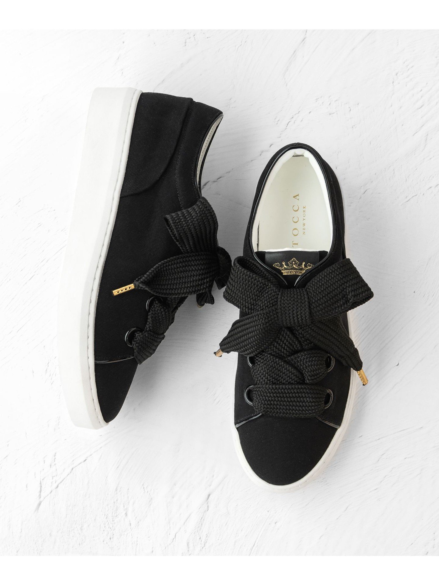TOCCA 【WEB&一部店舗限定】BIG RIBBON CANVAS SNEAKERS スニーカー 