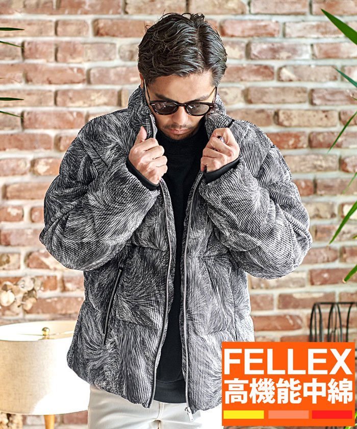 VAN チェック柄 ダウンジャケット LL Unisex Color block check pattern reversible down jacket 男女