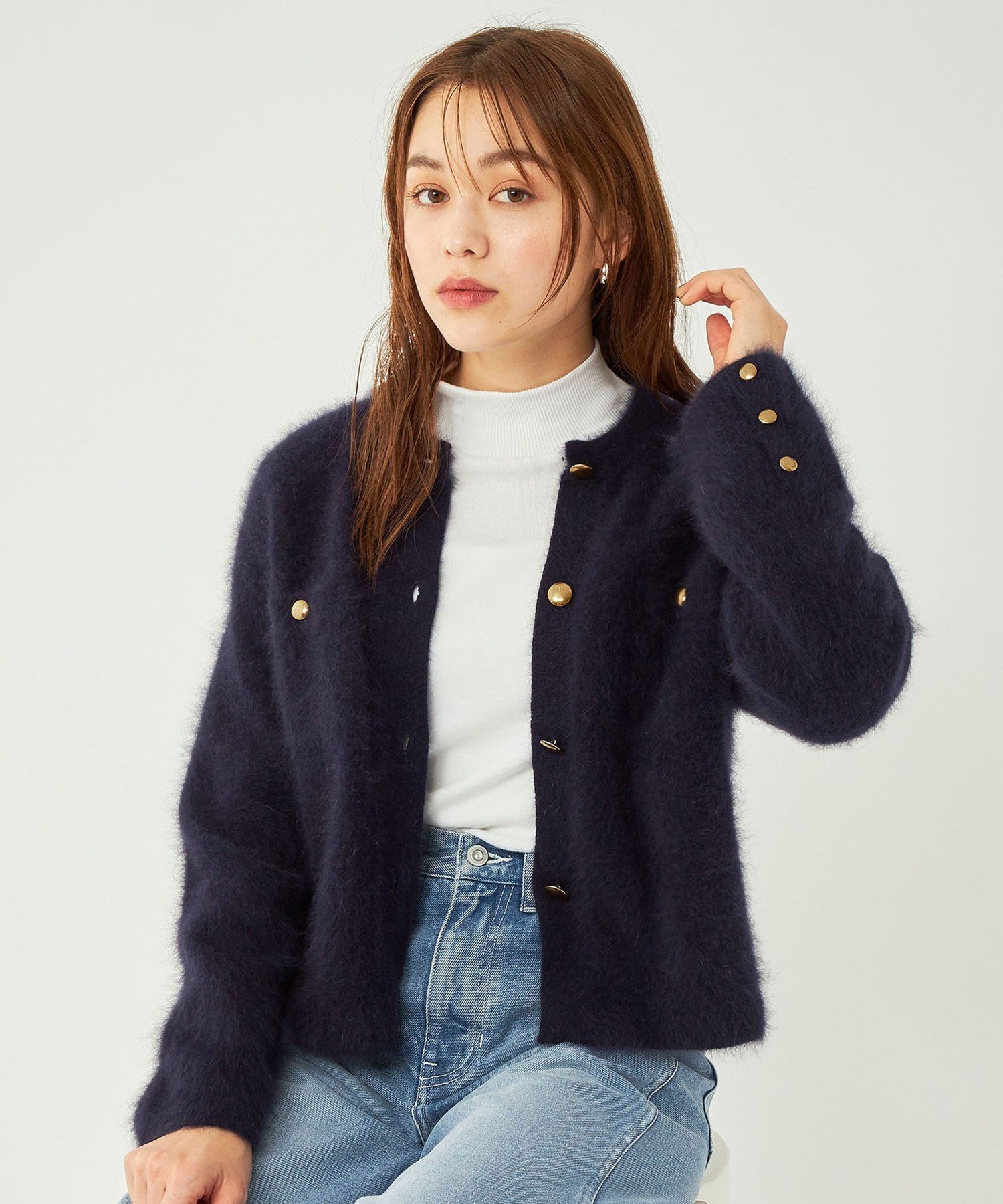 UNITED ARROWS green label relaxing ヘアリー ジャケットライク  