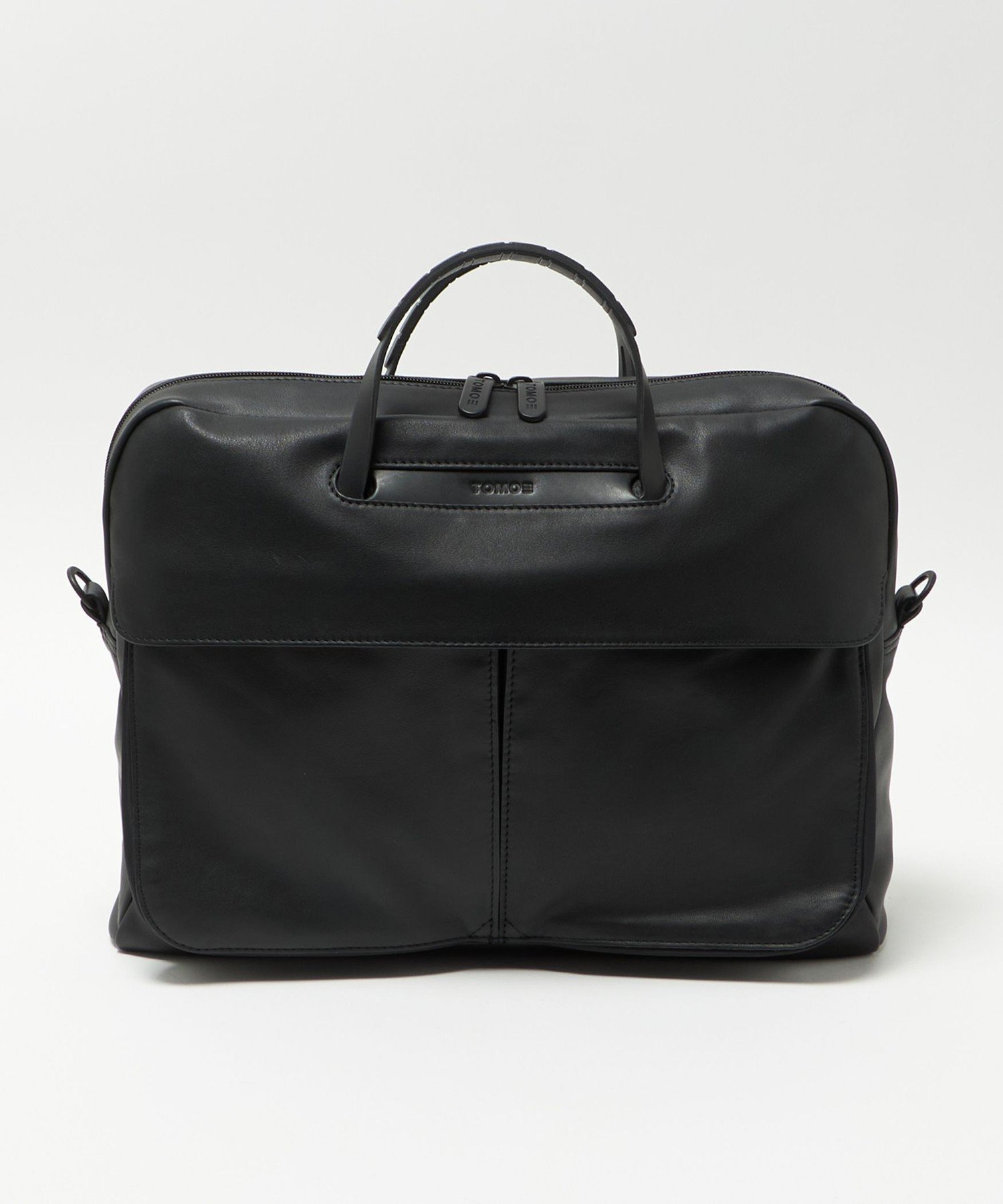 ユナイテッドアローズ　レザー ビジネスバッグ ブラック UNITED ARROWS green label relaxing エンボス レザー ブリーフケース