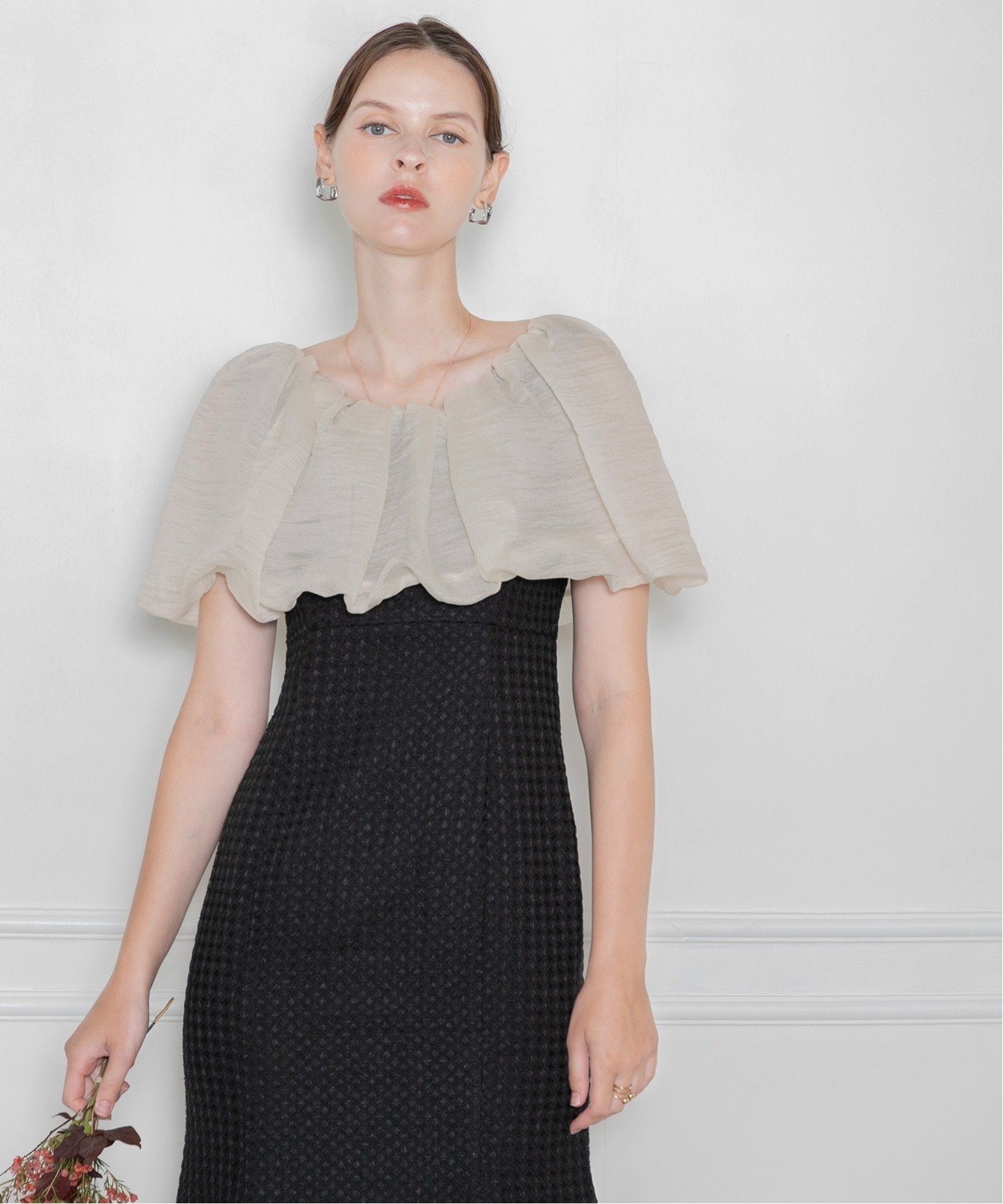 SALE／10%OFF】Leja LEJA/2WAYオフショルダーワッフル生地マーメイド 