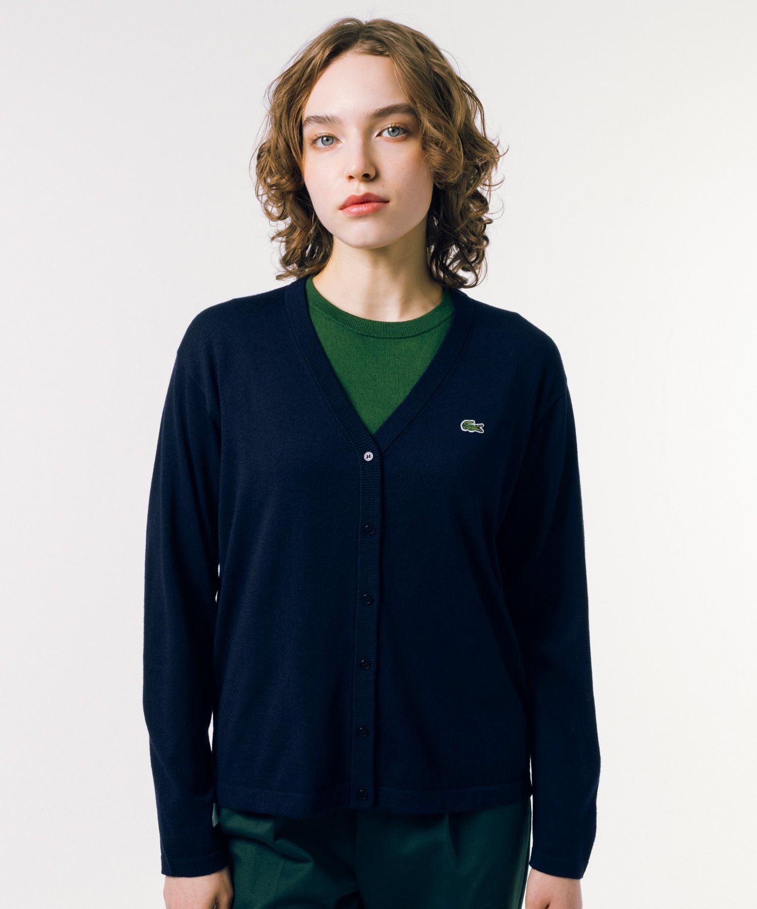 90’s LACOSTE SPORT フランス製 カーディガン ブラック 8 90's LACOSTE SPORT フランス製 カーディガン ブラック 8 90's