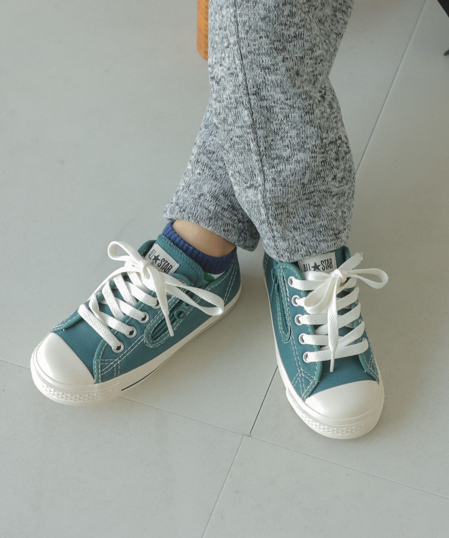 【SALE／30%OFF】B:MING by BEAMS CONVERSE / CHILD ALL STAR OX(16~20cm) ビームス アウトレット シューズ・靴 スニーカー グリーン画像
