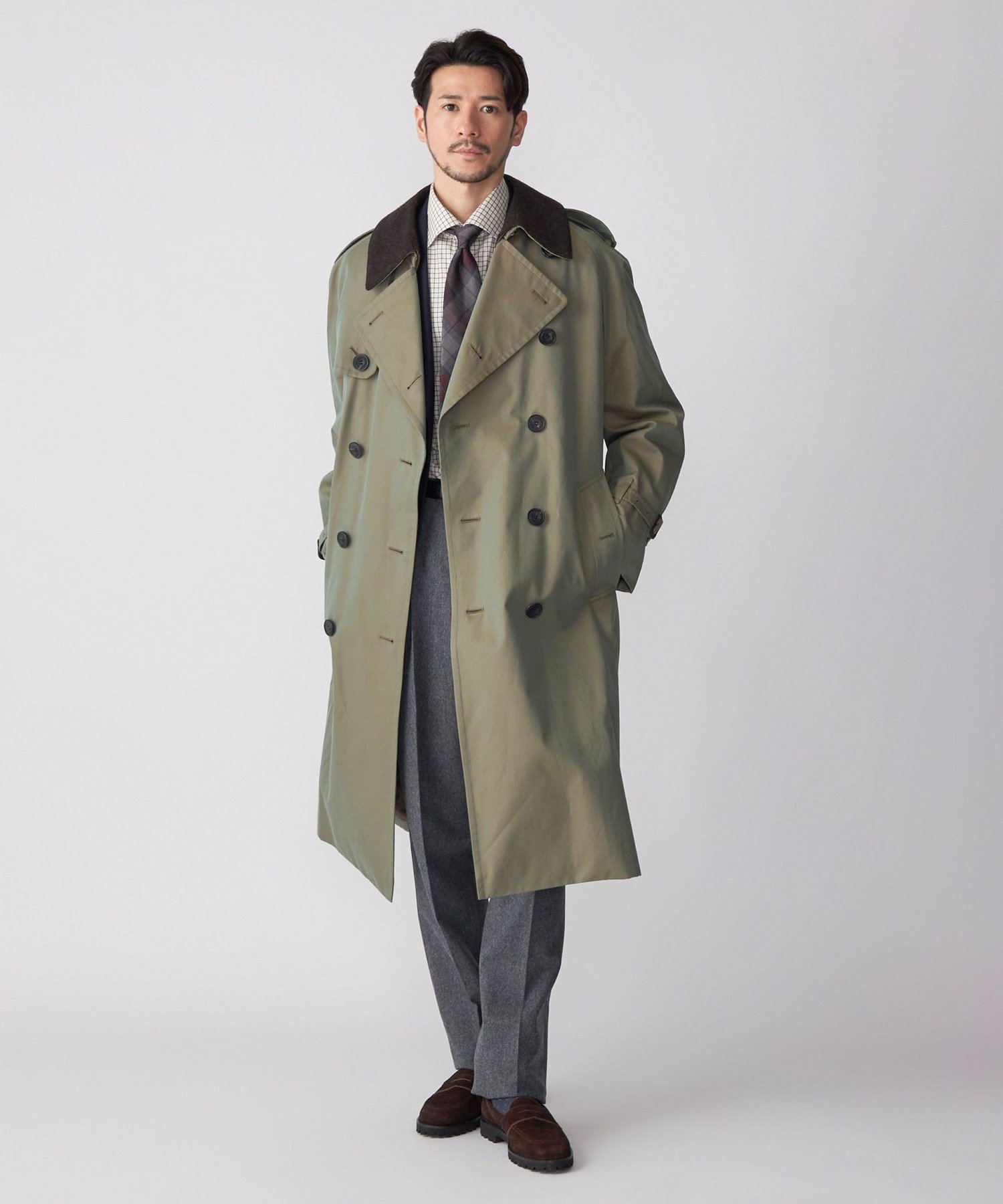 dunhill ダンヒル　トレンチコート　カーキGORE-TEX ゴアテックス dunhill ダンヒルトレンチコートカーキGORE-TEX ゴアテックス