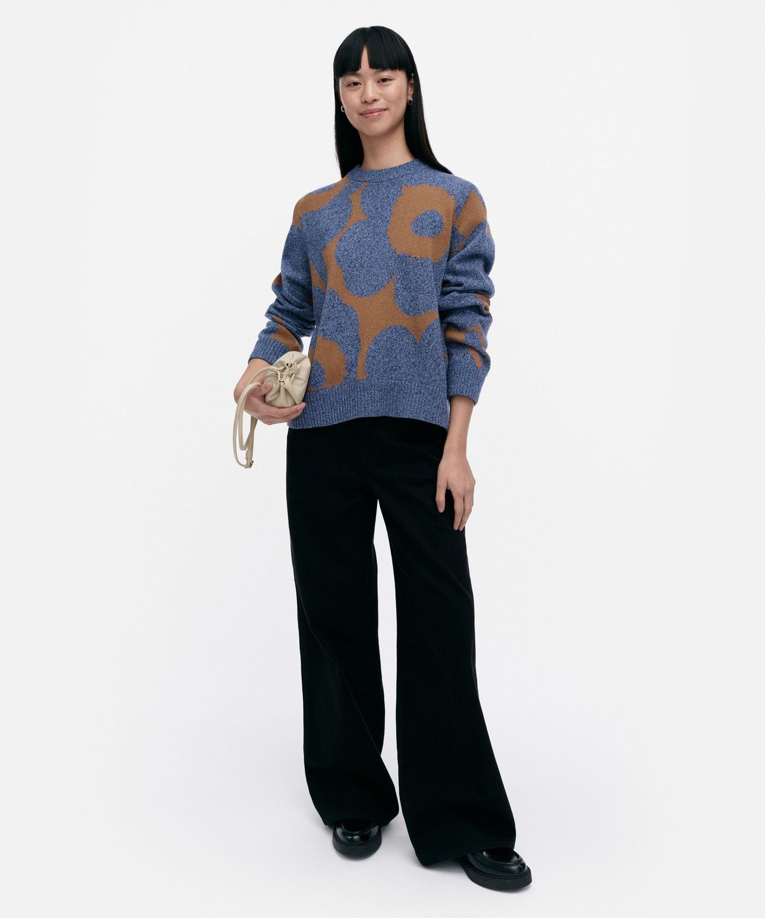 マリメッコ ニットワンピース marimekko ウニッコ ブルー マリメッコ ニットワンピース marimekko ウニッコ ブルー