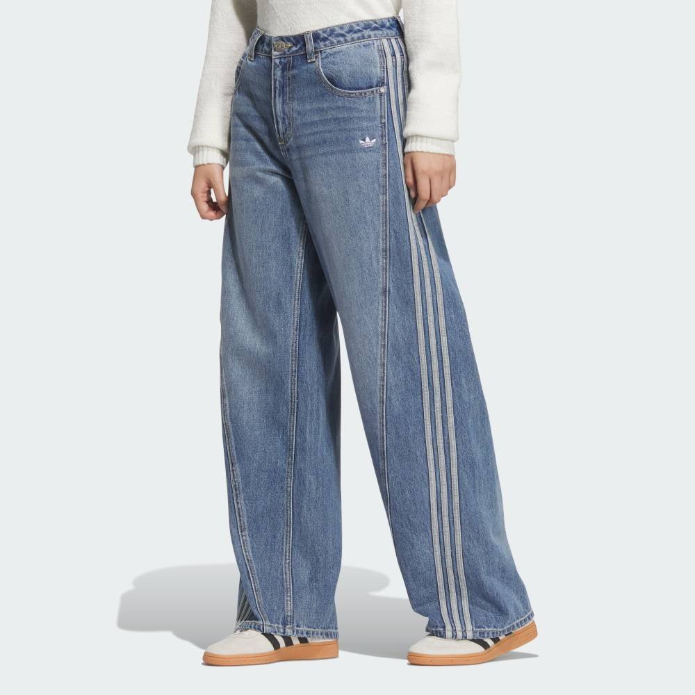 楽天市場】【アディダス ウィメンズ デニム ワイド パンツ インディゴ