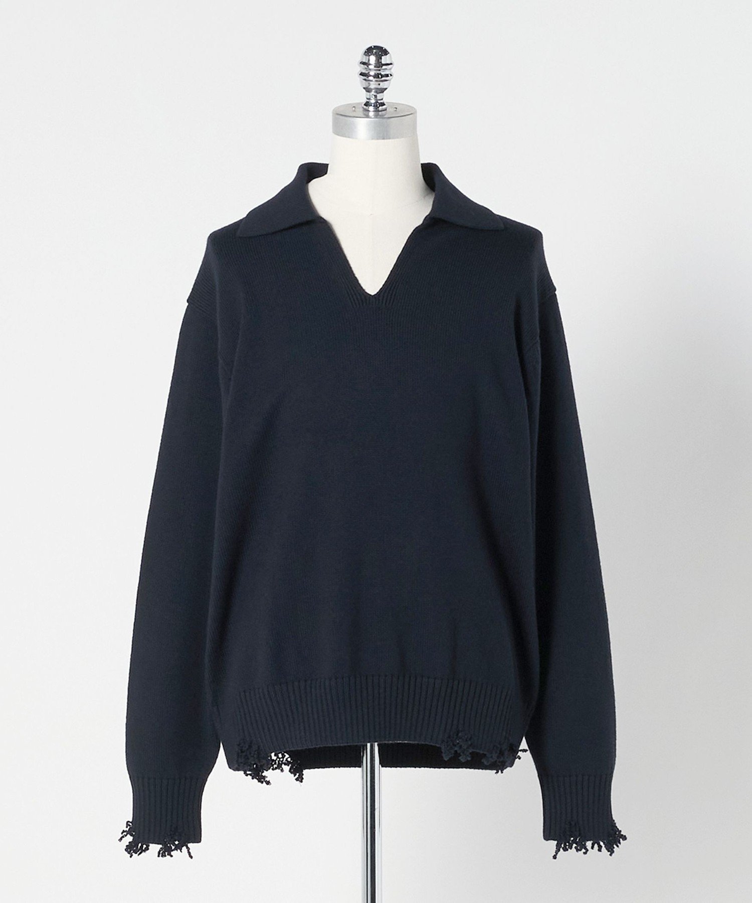 楽天市場】【SALE／70%OFF】＜LOEFF＞ダメージ クルーネックニット