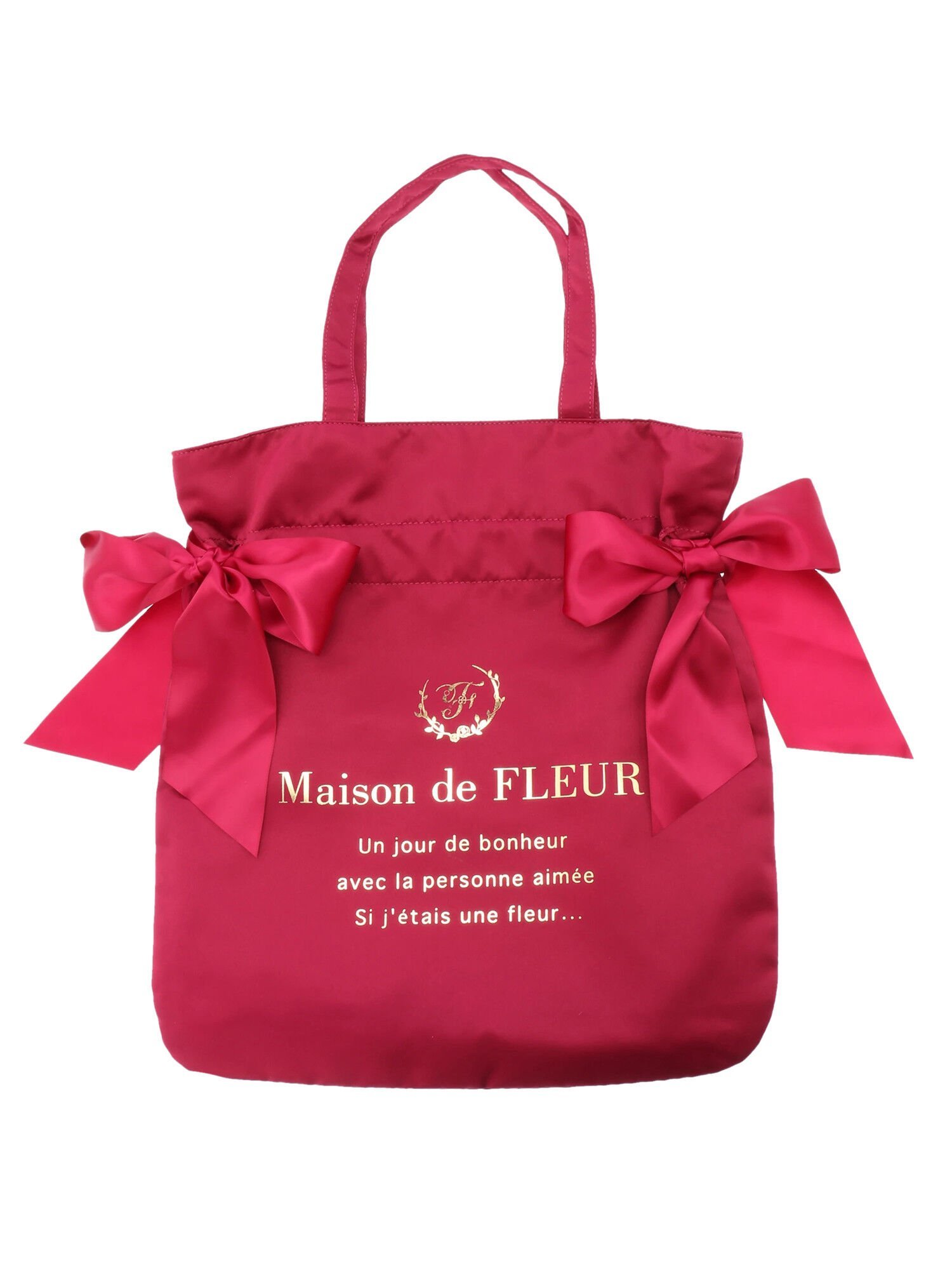 SALE／20%OFF】Maison de FLEUR ダブルリボントートバッグ メゾン ド