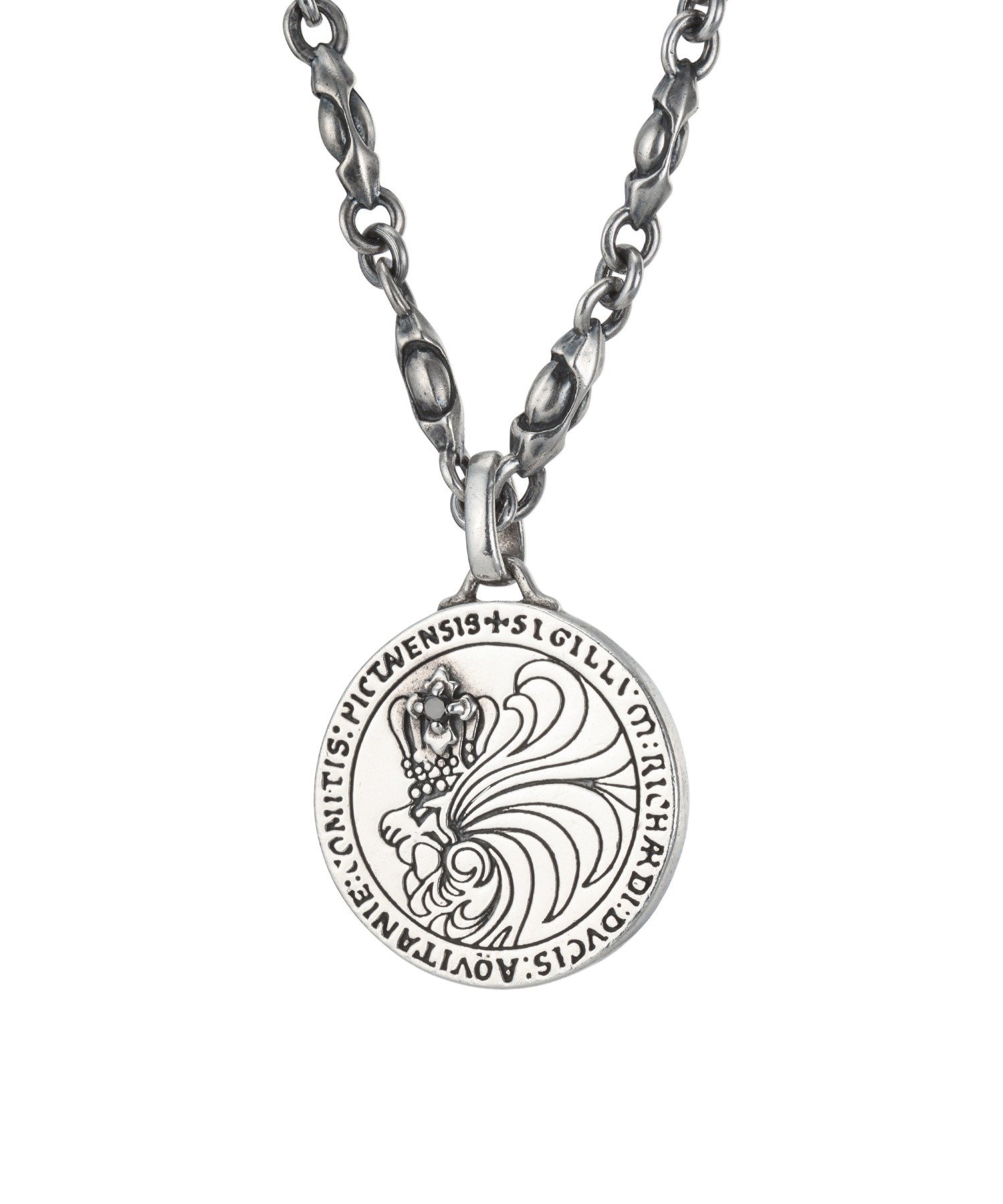 楽天市場】ライオンハート コインチャーム アンクレット ＆ ネックレス シルバー925 ブルーゴールドストーン メンズ ブランド LION HEART  : Wayng