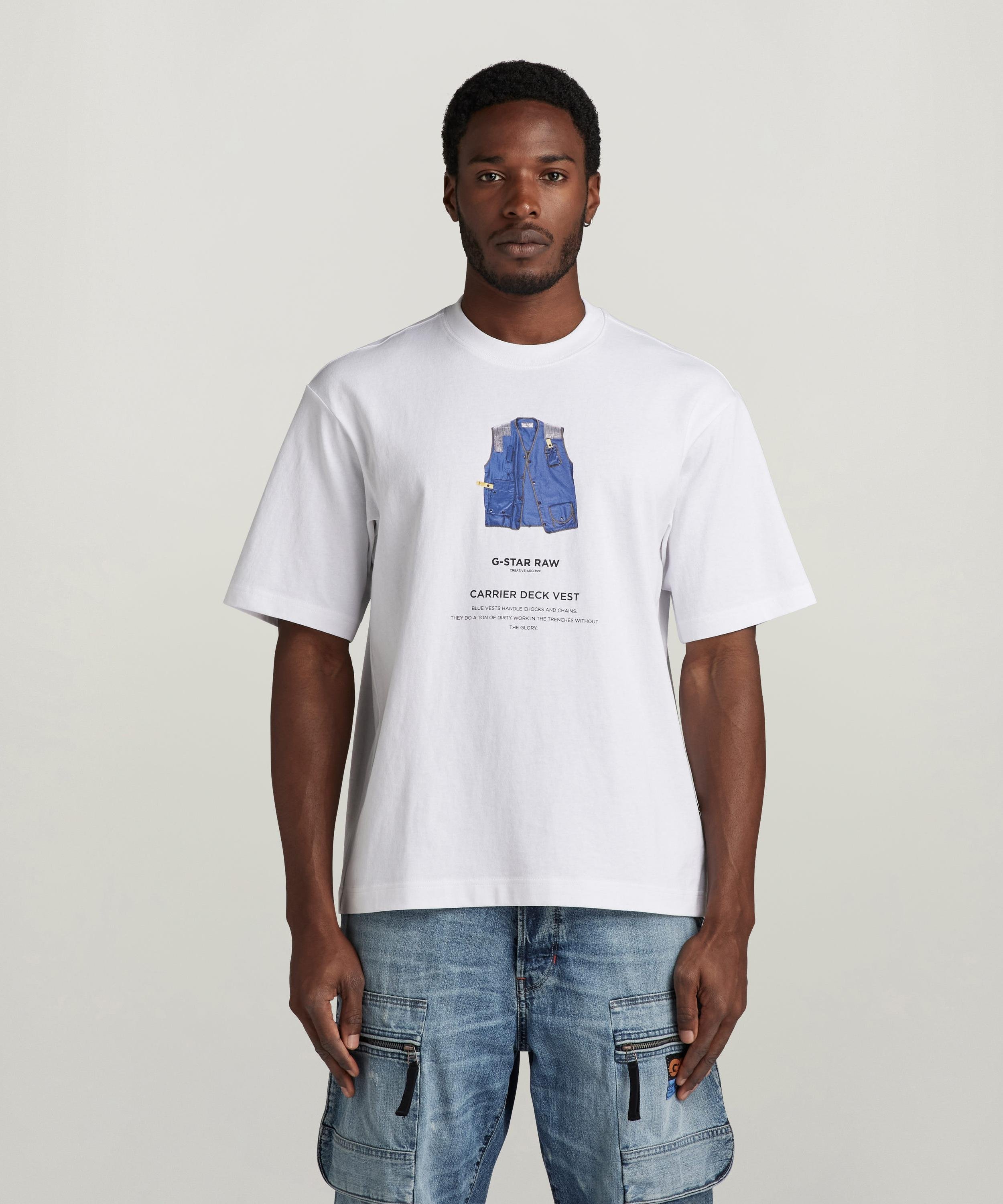送料込★G-Star★Figure Cartoon Loose 半袖Tシャツ G-Star RAW｜【公式ショップ】JEANS CARTOON LOOSE T-SHIRT