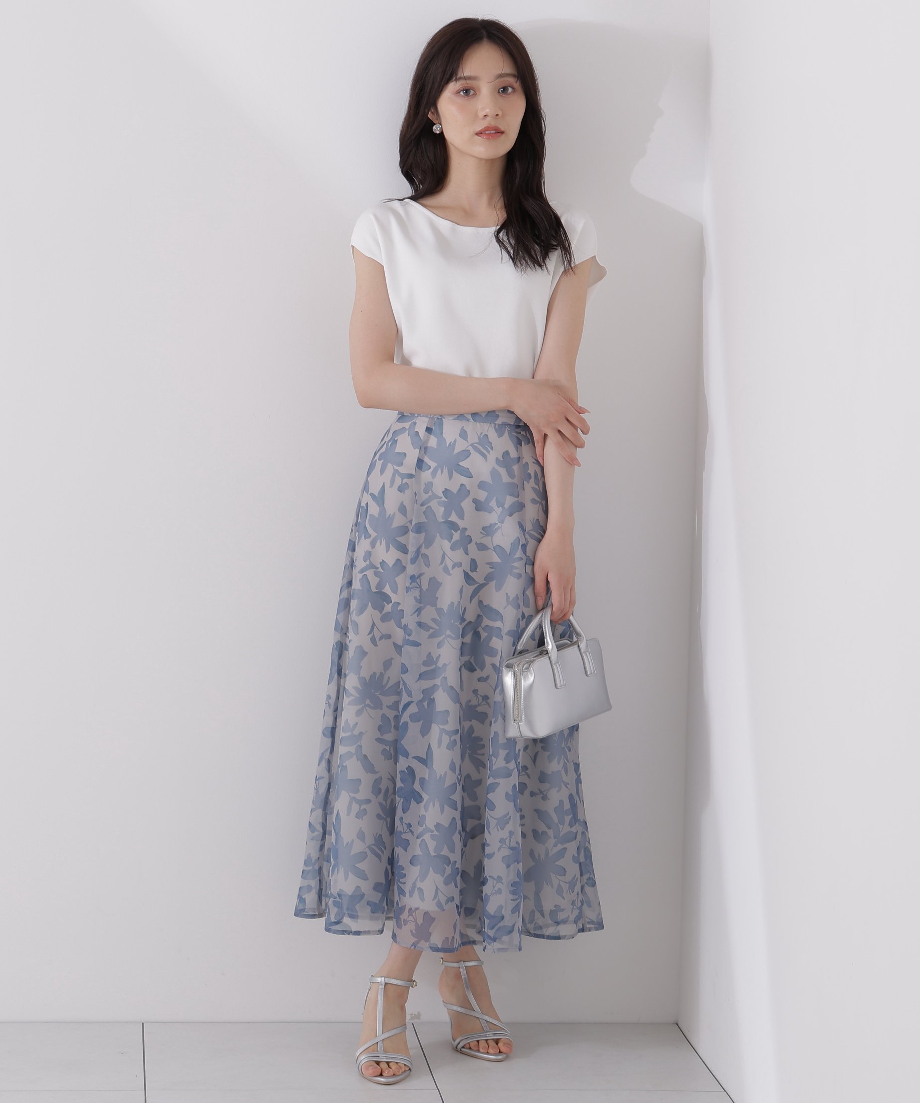 楽天市場】【SALE／50%OFF】シアーフラワープリントフレアスカート