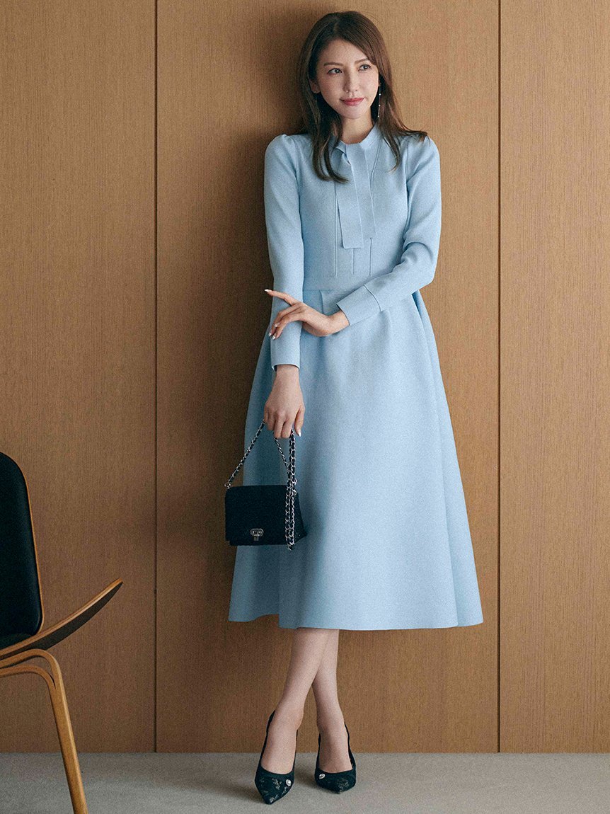 SALE／50%OFF】CELFORD ボウタイニットワンピース セルフォード