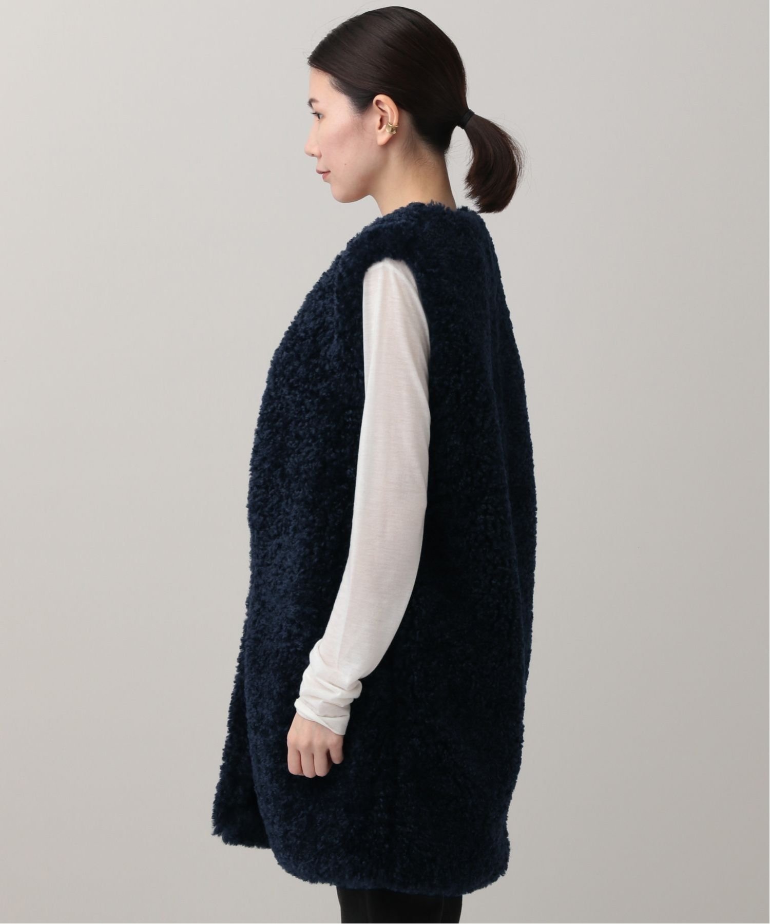 SALE／20%OFF】Curensology シープライクファーベスト カレンソロジー