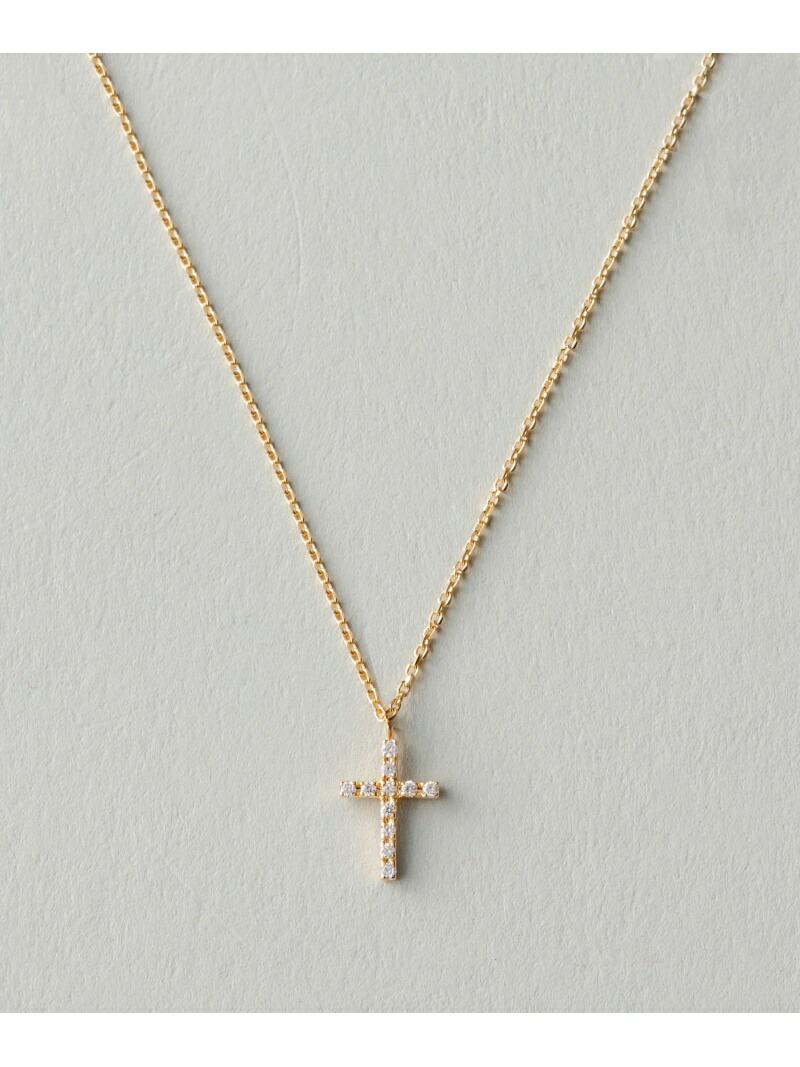 楽天市場】K18YG クロス ダイヤモンド ネックレス ete エテ