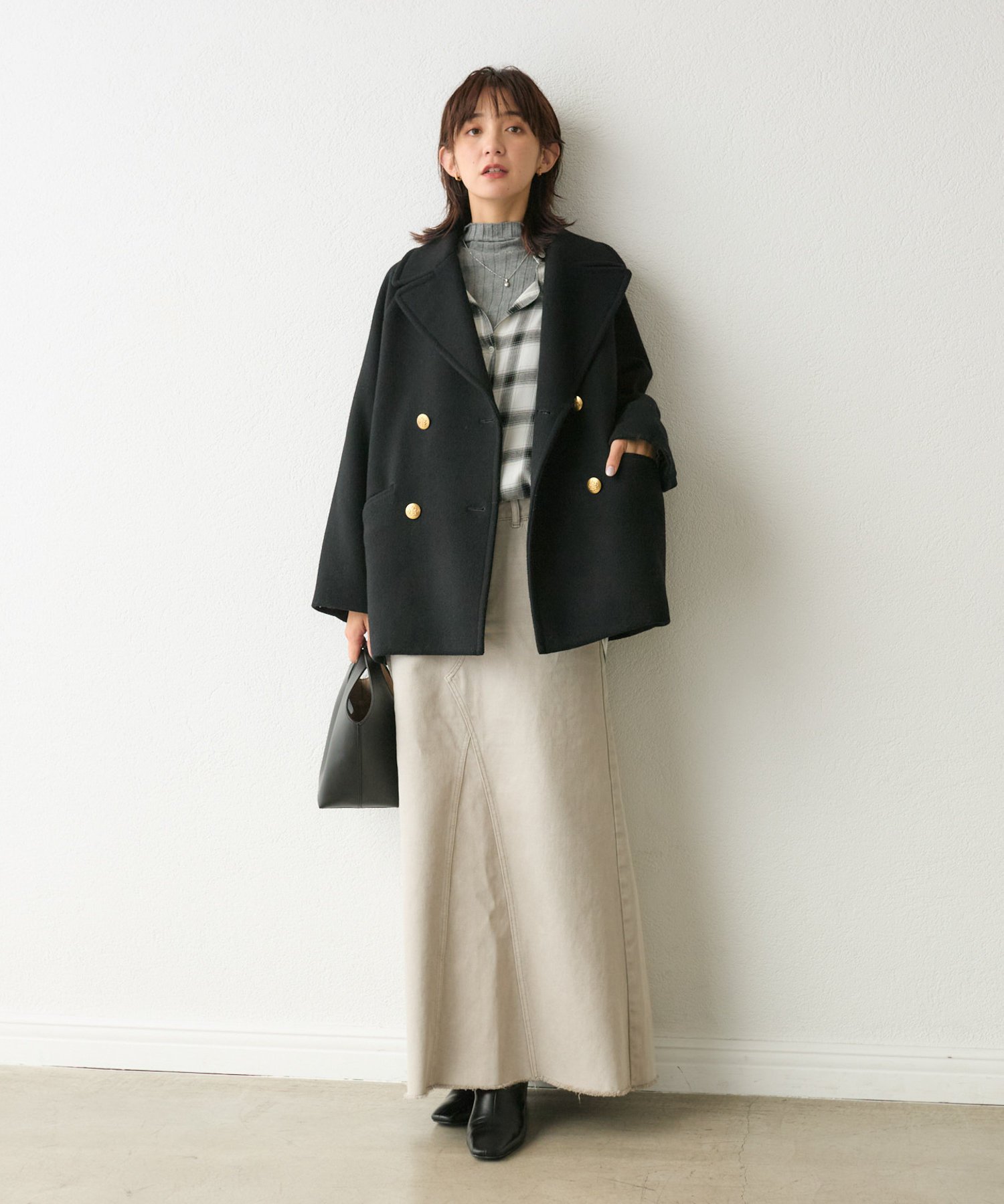 リヴドロワ　ラグランPコート　ベージュ　38 RIVE DROITE（リヴドロワ）ラグランPコート38 RIVE DROITE（リヴドロワ